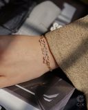  Vòng tay mắc xích vàng tây & bạc 925 gắn số theo yêu cầu | Gix Jewel 