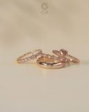  Nhẫn nữ cá tính vàng tây 10k, 14k, 18k & bạc đẹp bản to sang trọng | Gix Jewel 