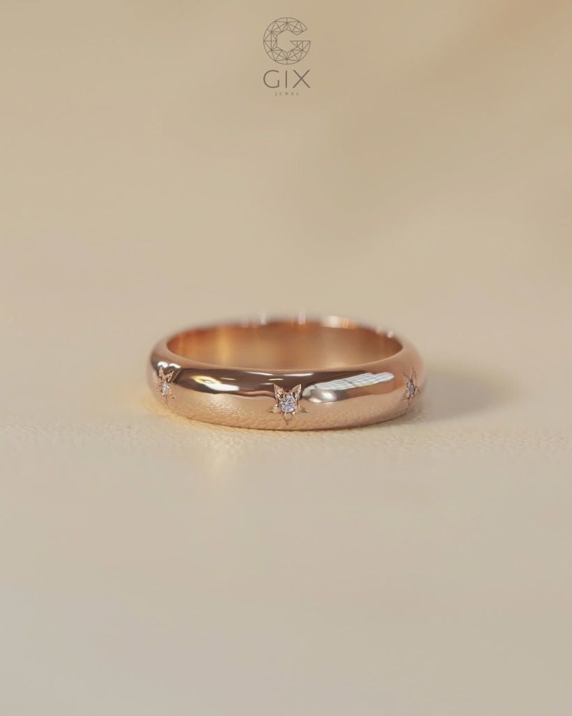  Nhẫn nữ cá tính vàng tây 10k, 14k, 18k & bạc đẹp bản to sang trọng | Gix Jewel 