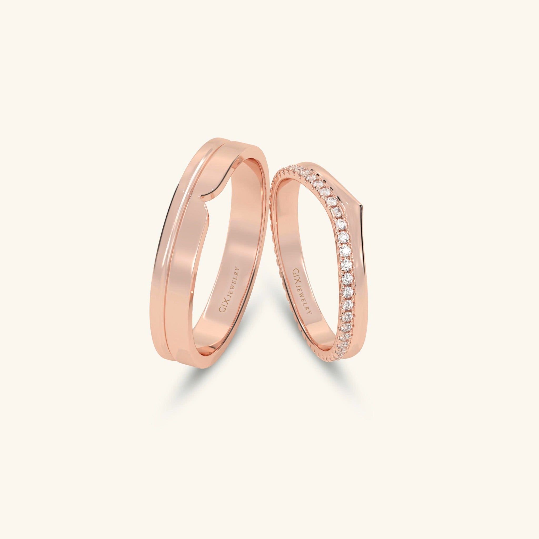  Nhẫn cưới vàng thiết kế riêng - GCR25050195 | Gix Jewel 
