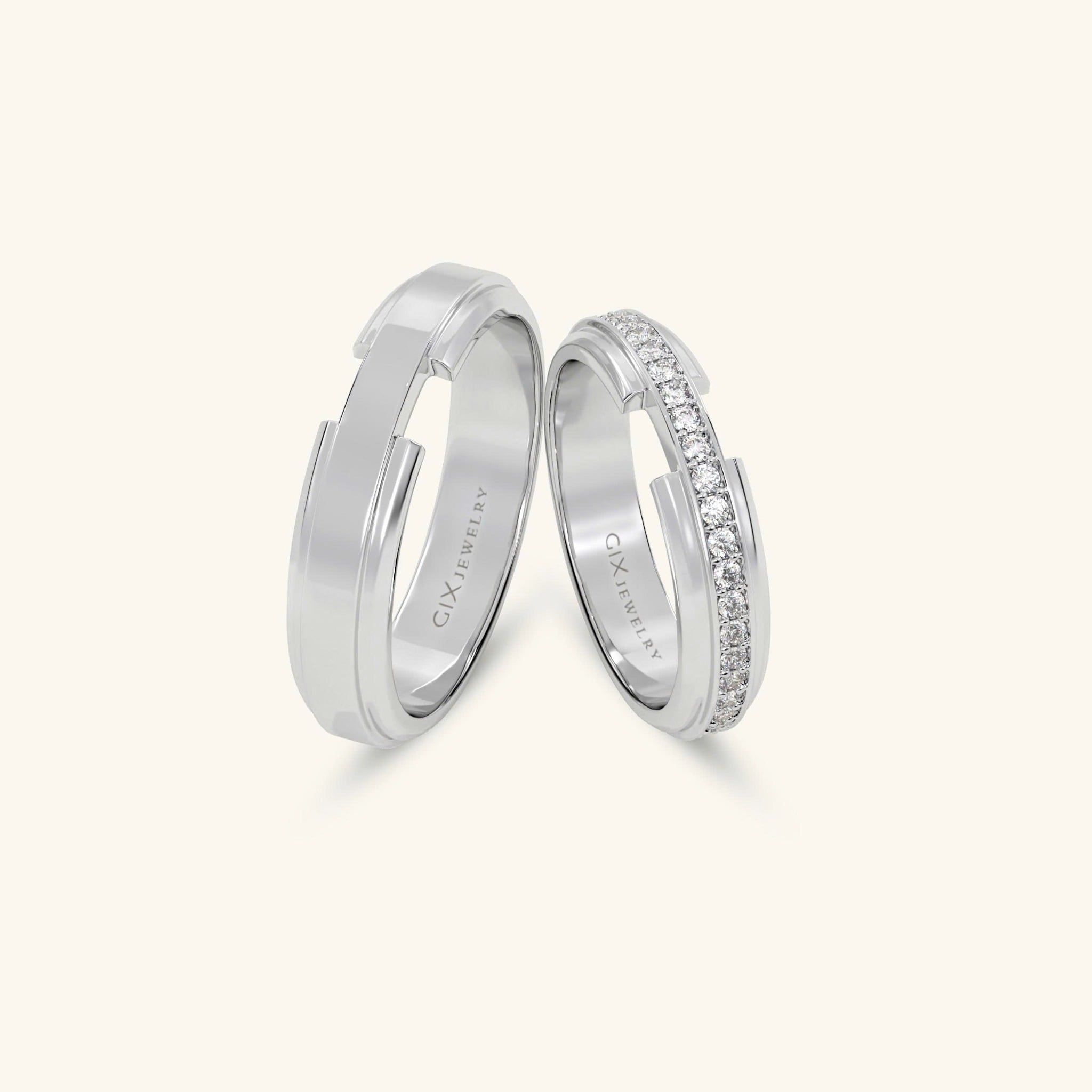  Nhẫn cưới vàng thiết kế riêng - GCR25050203 | Gix Jewel 