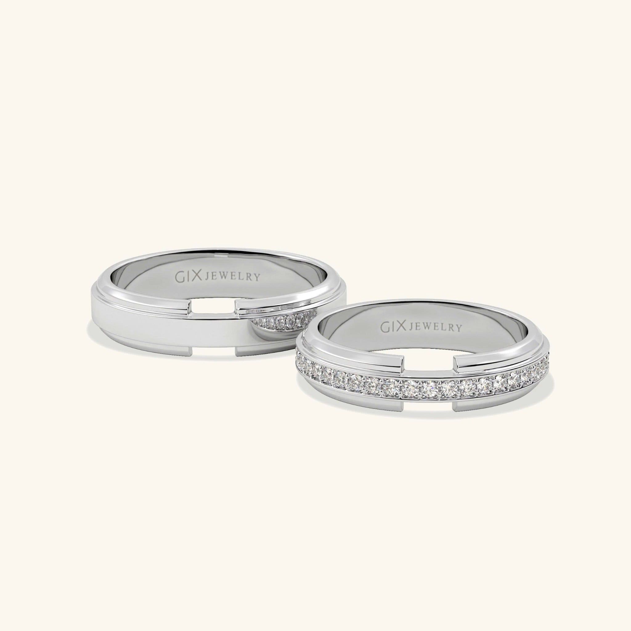  Nhẫn cưới vàng thiết kế riêng - GCR25050203 | Gix Jewel 