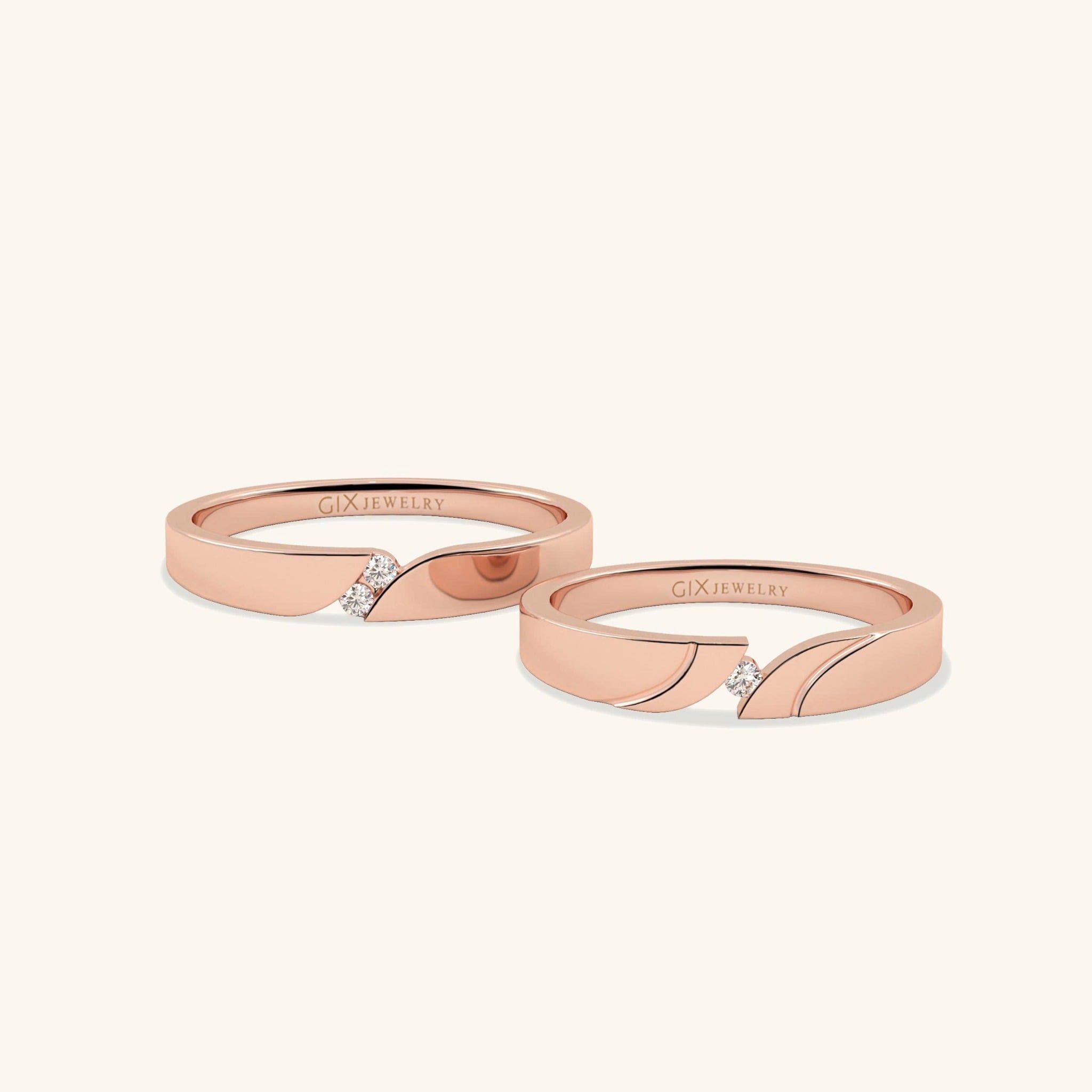  Nhẫn cưới vàng thiết kế riêng - GCR25050209 | Gix Jewel 