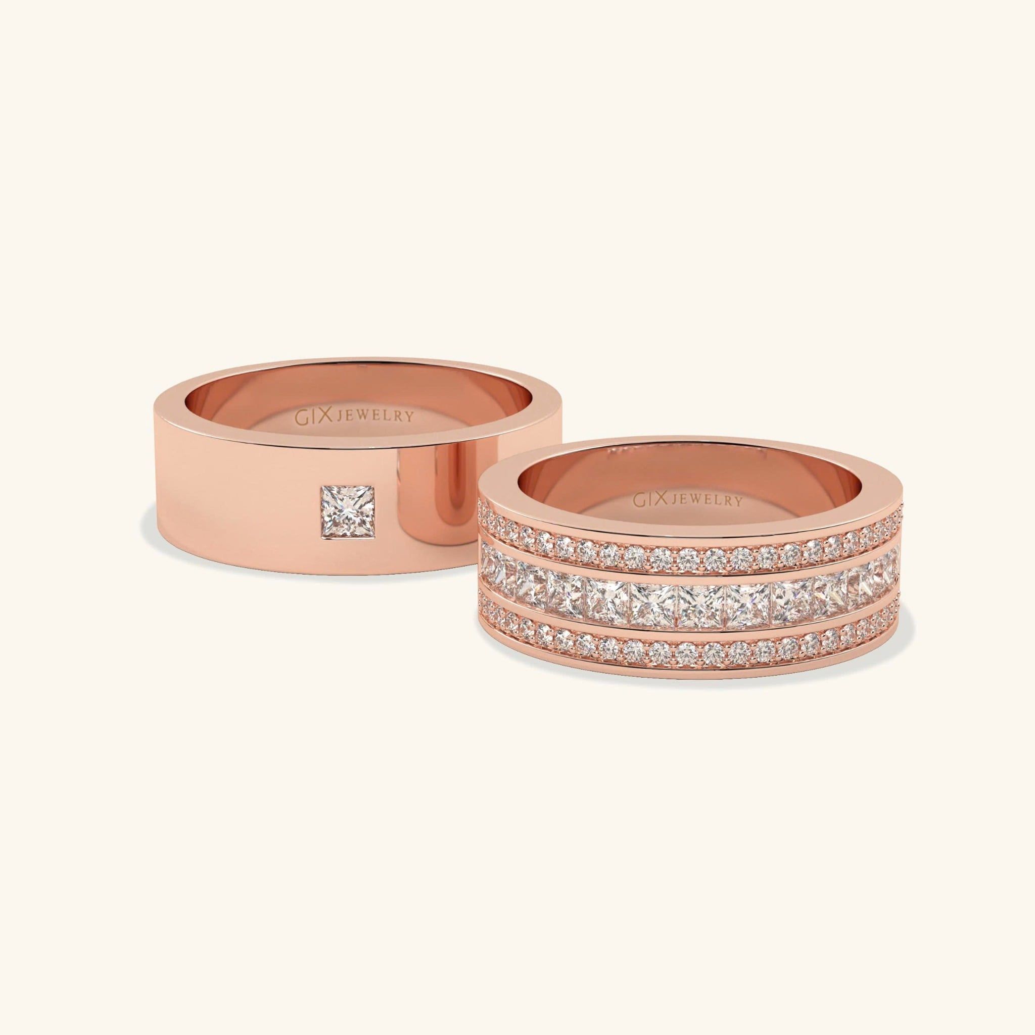  Nhẫn cưới vàng thiết kế riêng - GCR25050212 | Gix Jewel 