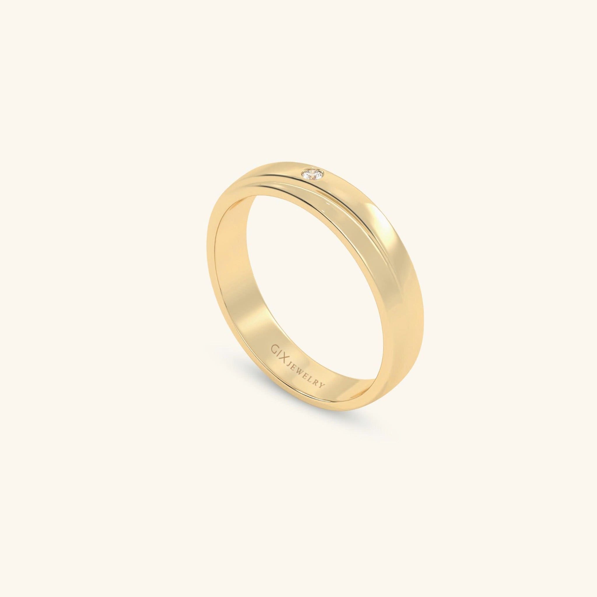  Nhẫn cưới vàng thiết kế riêng - GCR25050218 | Gix Jewel 