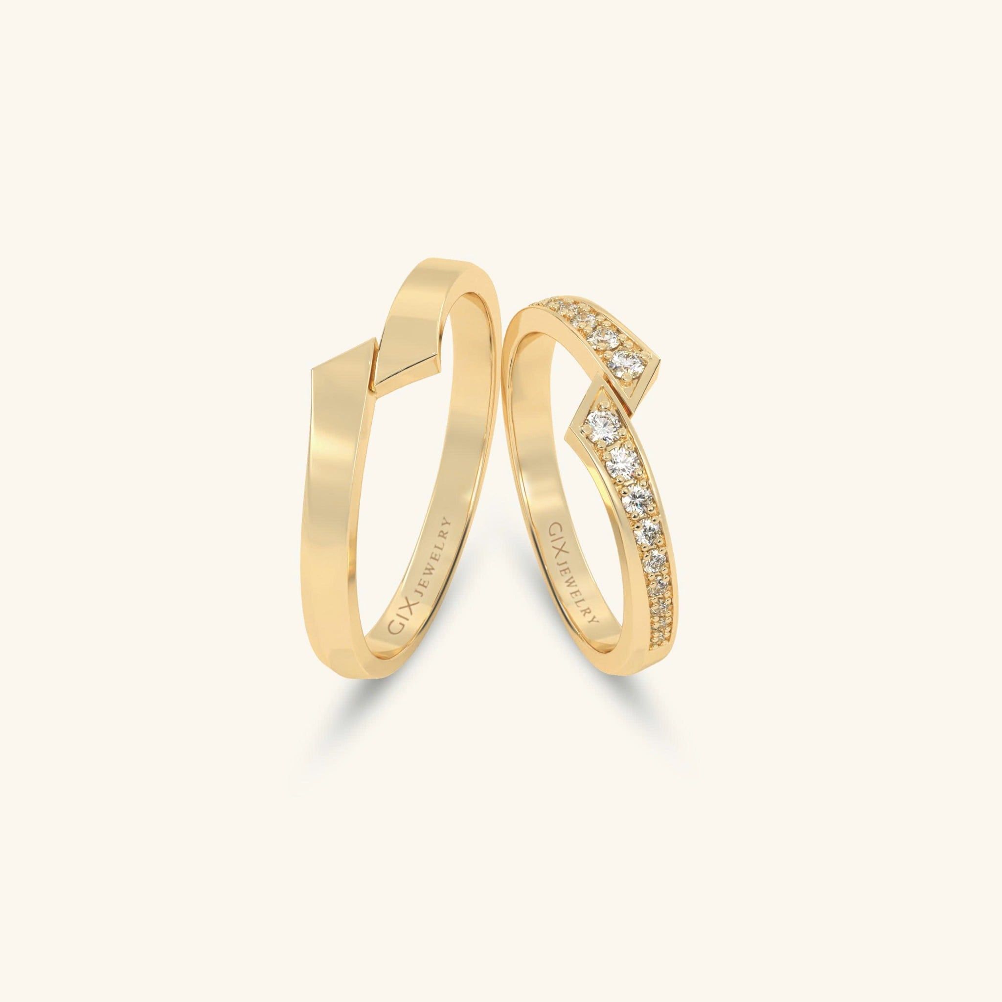  Nhẫn cưới vàng thiết kế riêng - GCR25050225 | Gix Jewel 