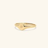  Nhẫn signet nam nữ bạc & vàng 18k - GNN25050161 | Gix Jewel 