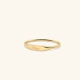  Nhẫn signet nam nữ bạc & vàng 18k - GNN25050162 | Gix Jewel 