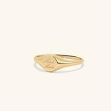  Nhẫn signet nam nữ bạc & vàng 18k - GNN25050166 | Gix Jewel 