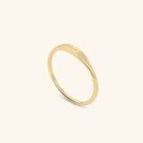  Nhẫn signet nam nữ bạc & vàng 18k - GNN25050162 | Gix Jewel 