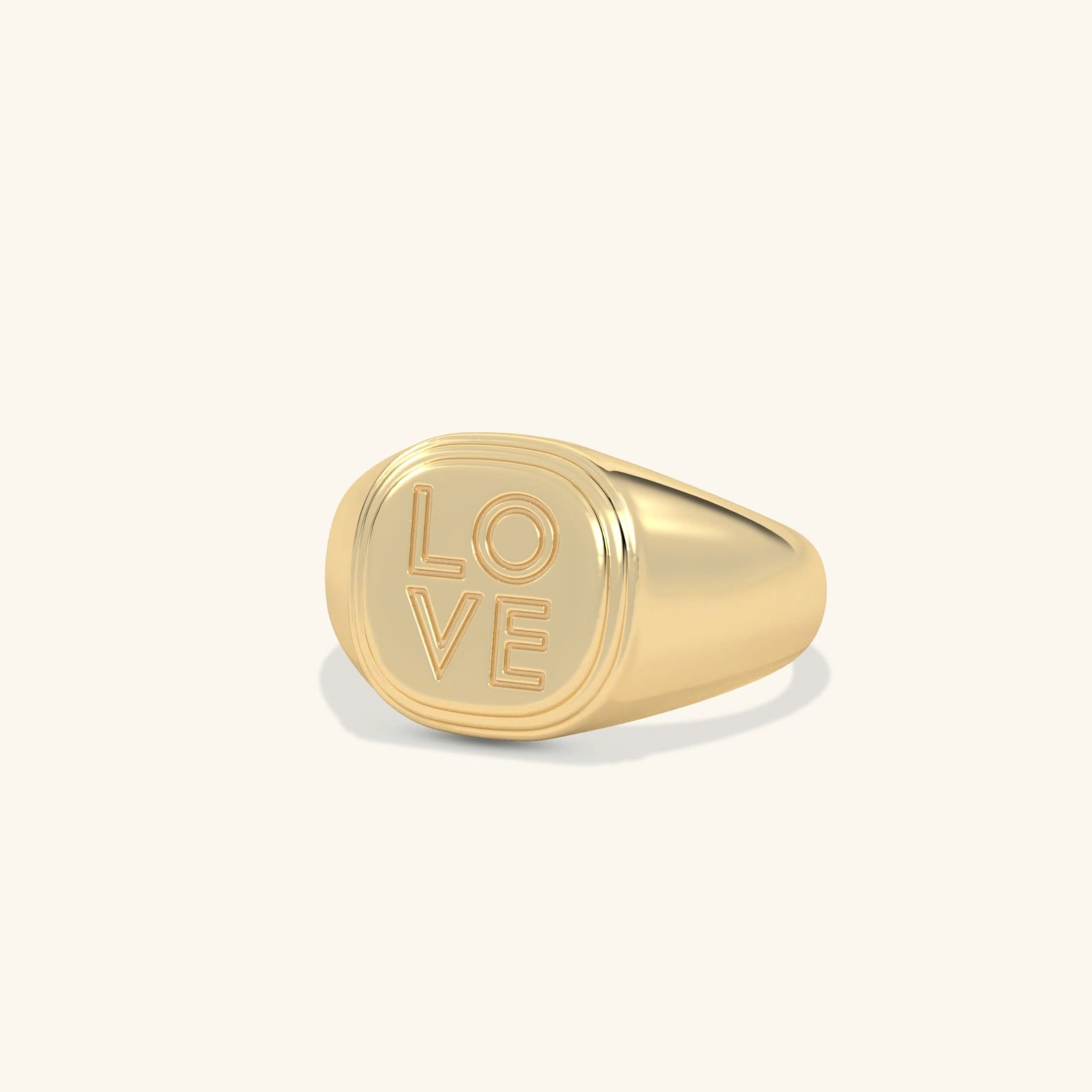  Nhẫn signet nam nữ bạc & vàng 18k - GNN25050165 | Gix Jewel 