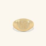  Nhẫn signet nam nữ bạc & vàng 18k - GNN25050165 | Gix Jewel 