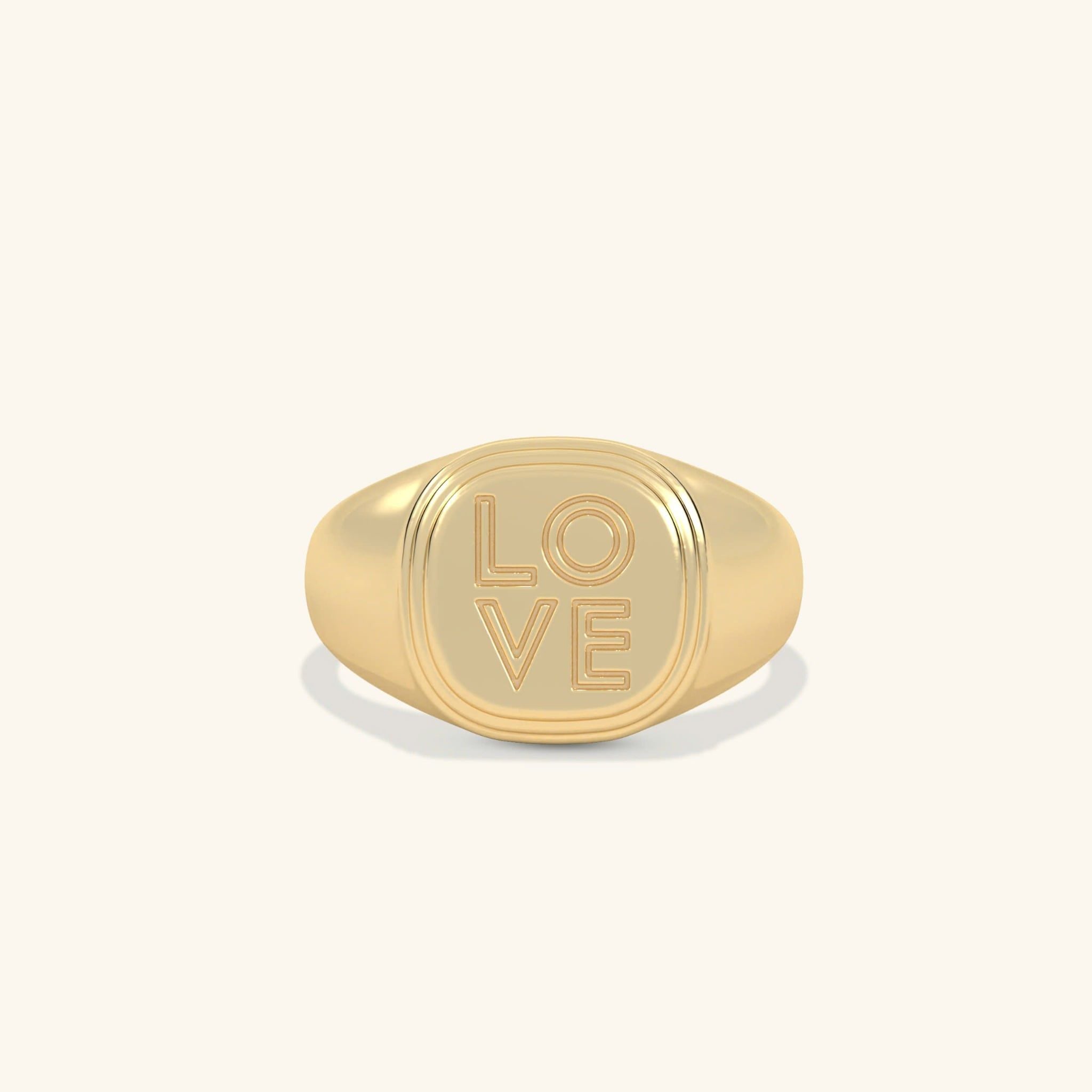 Nhẫn signet nam nữ bạc & vàng 18k - GNN25050165 | Gix Jewel 