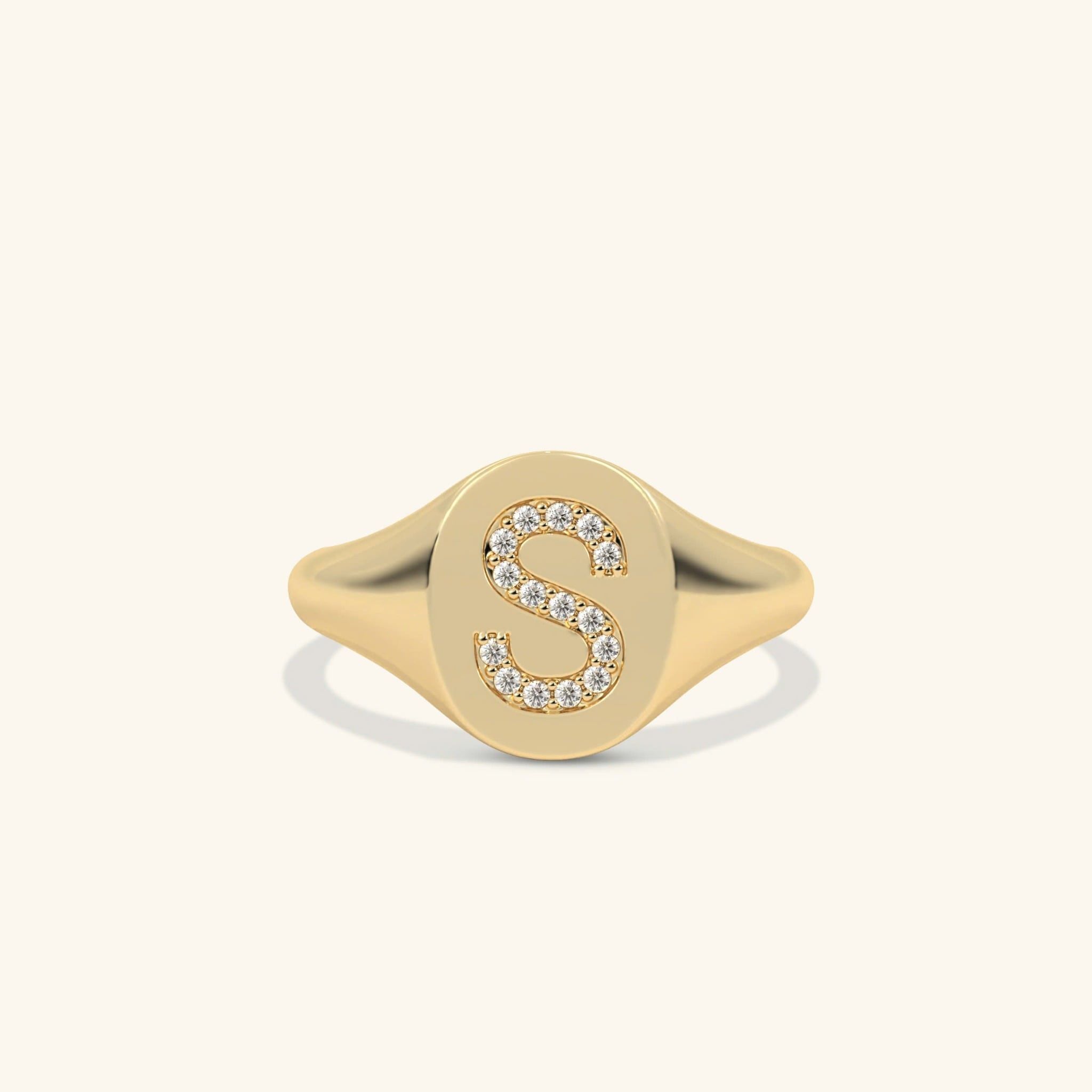  Nhẫn signet nam nữ bạc & vàng 18k - GNN25050160 | Gix Jewel 