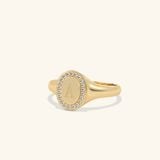  Nhẫn signet nam nữ bạc & vàng 18k - GNN25050163 | Gix Jewel 