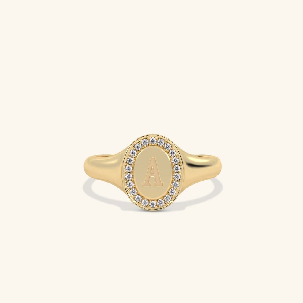  Nhẫn signet nam nữ bạc & vàng 18k - GNN25050163 | Gix Jewel 