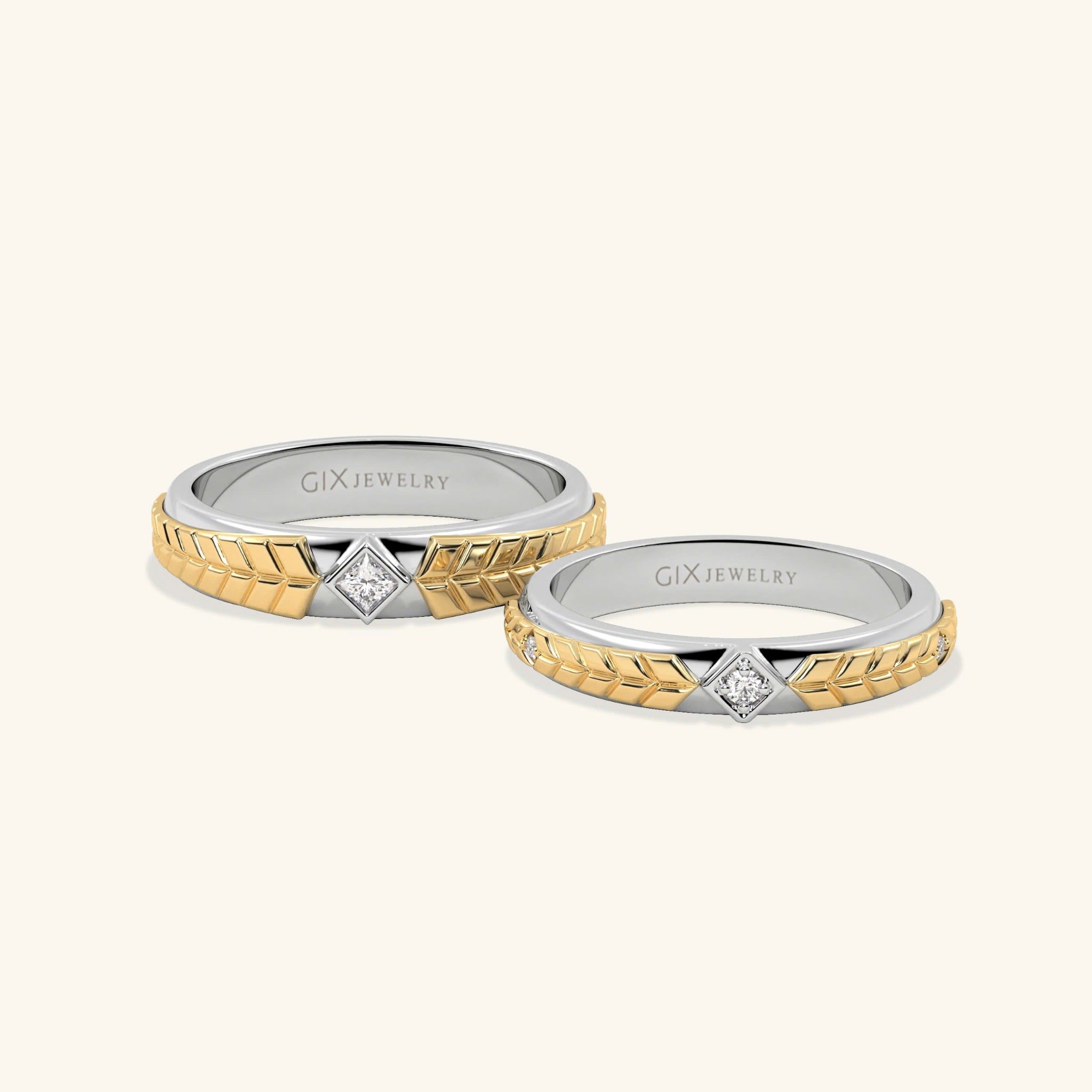  Nhẫn cưới vàng thiết kế riêng - GCR25050250 | Gix Jewel 