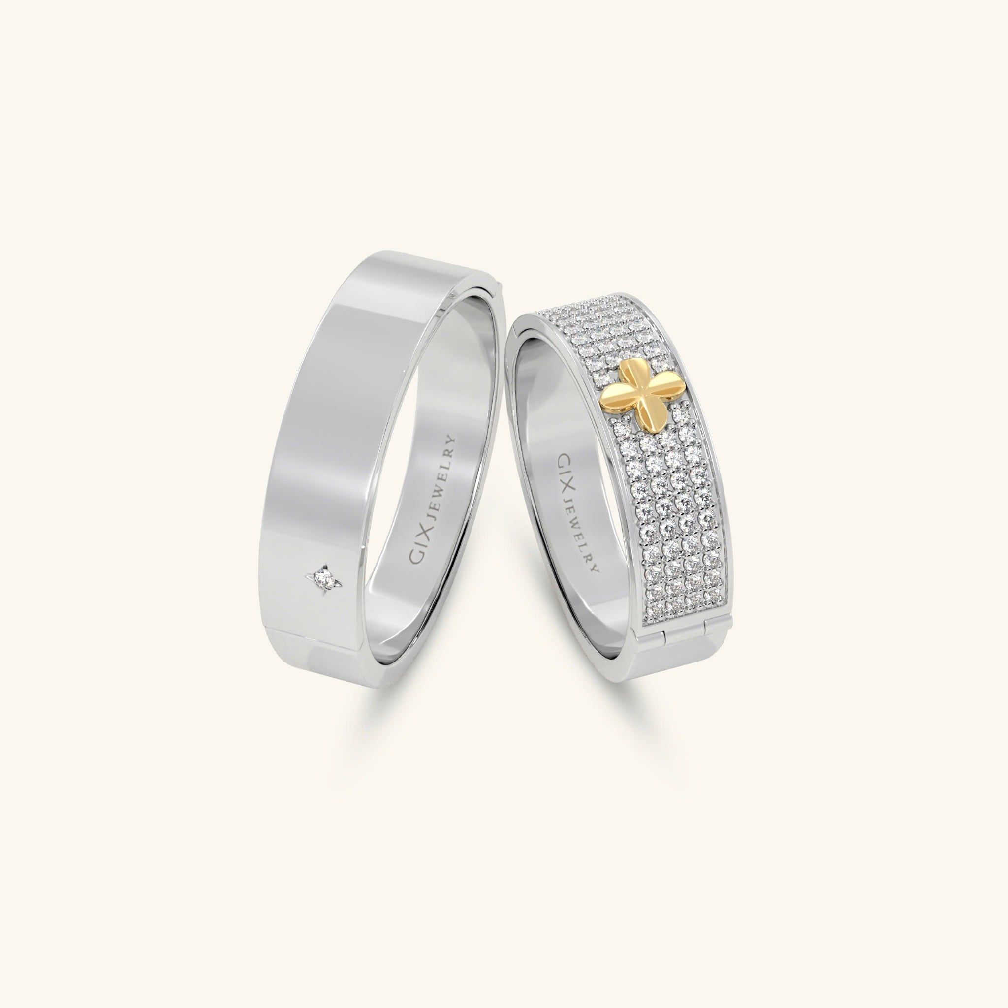  Nhẫn cưới vàng thiết kế riêng - GCR25050248 | Gix Jewel 