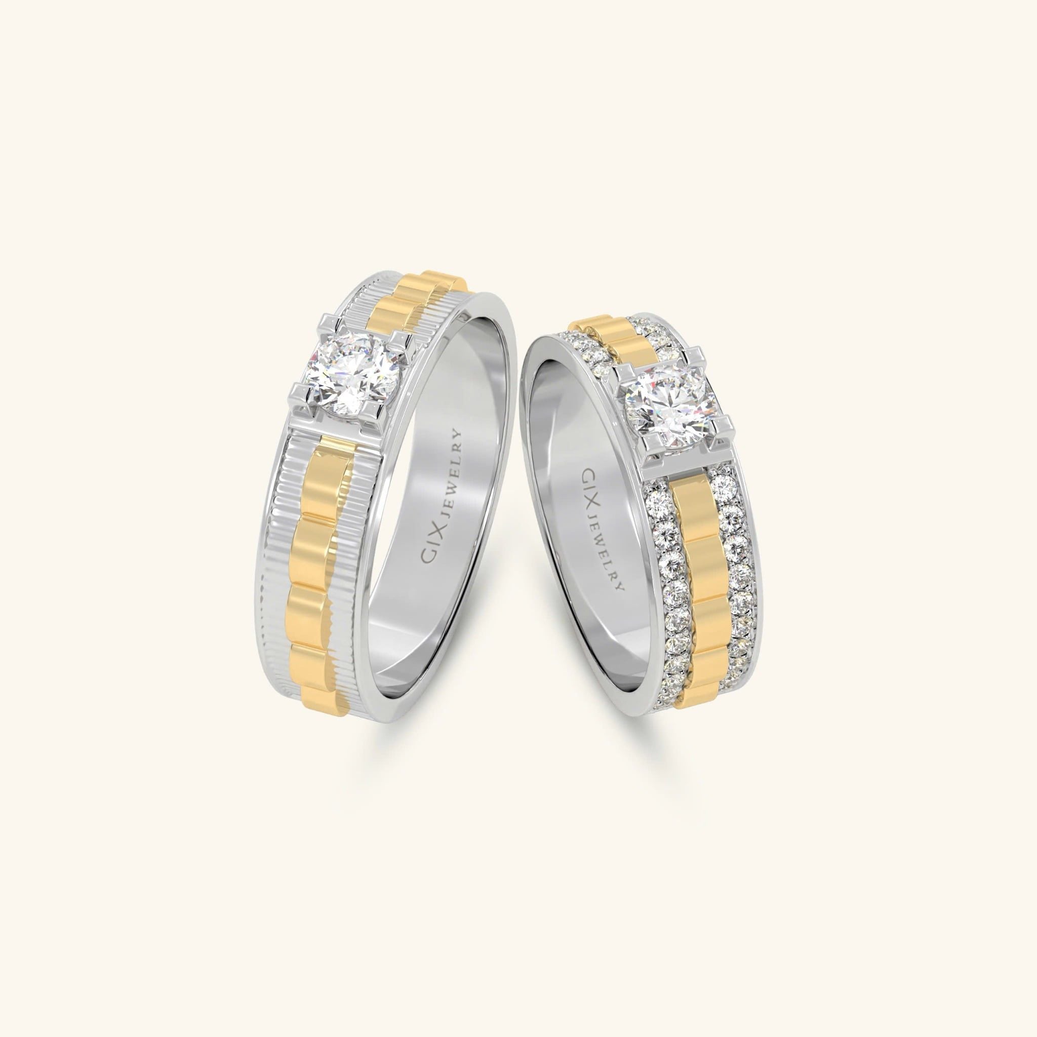  Nhẫn cưới vàng thiết kế riêng - GCR25050254 | Gix Jewel 