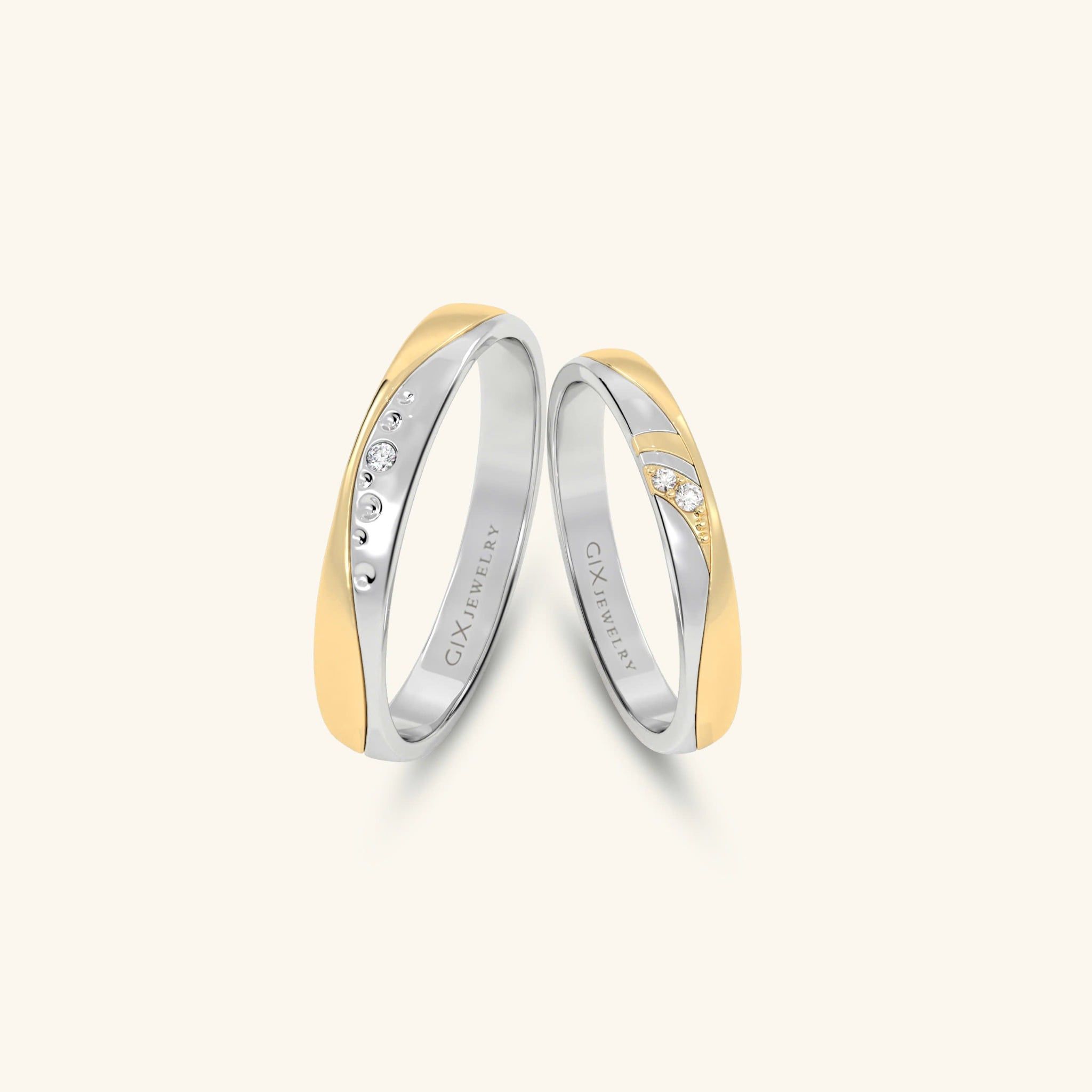  Nhẫn cưới vàng thiết kế riêng - GCR25050259 | Gix Jewel 