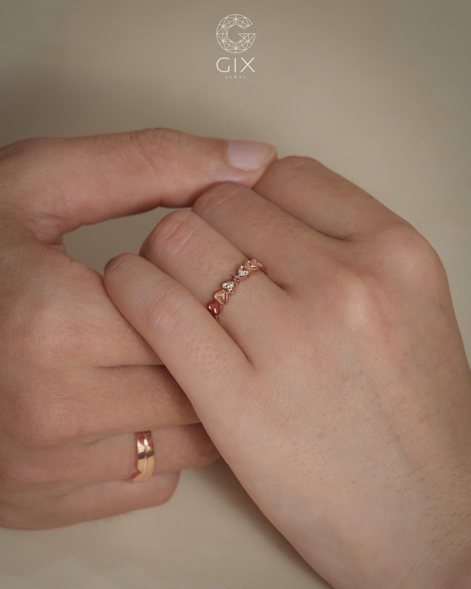  Nhẫn cưới vàng thiết kế riêng - GCR25050178 | Gix Jewel 