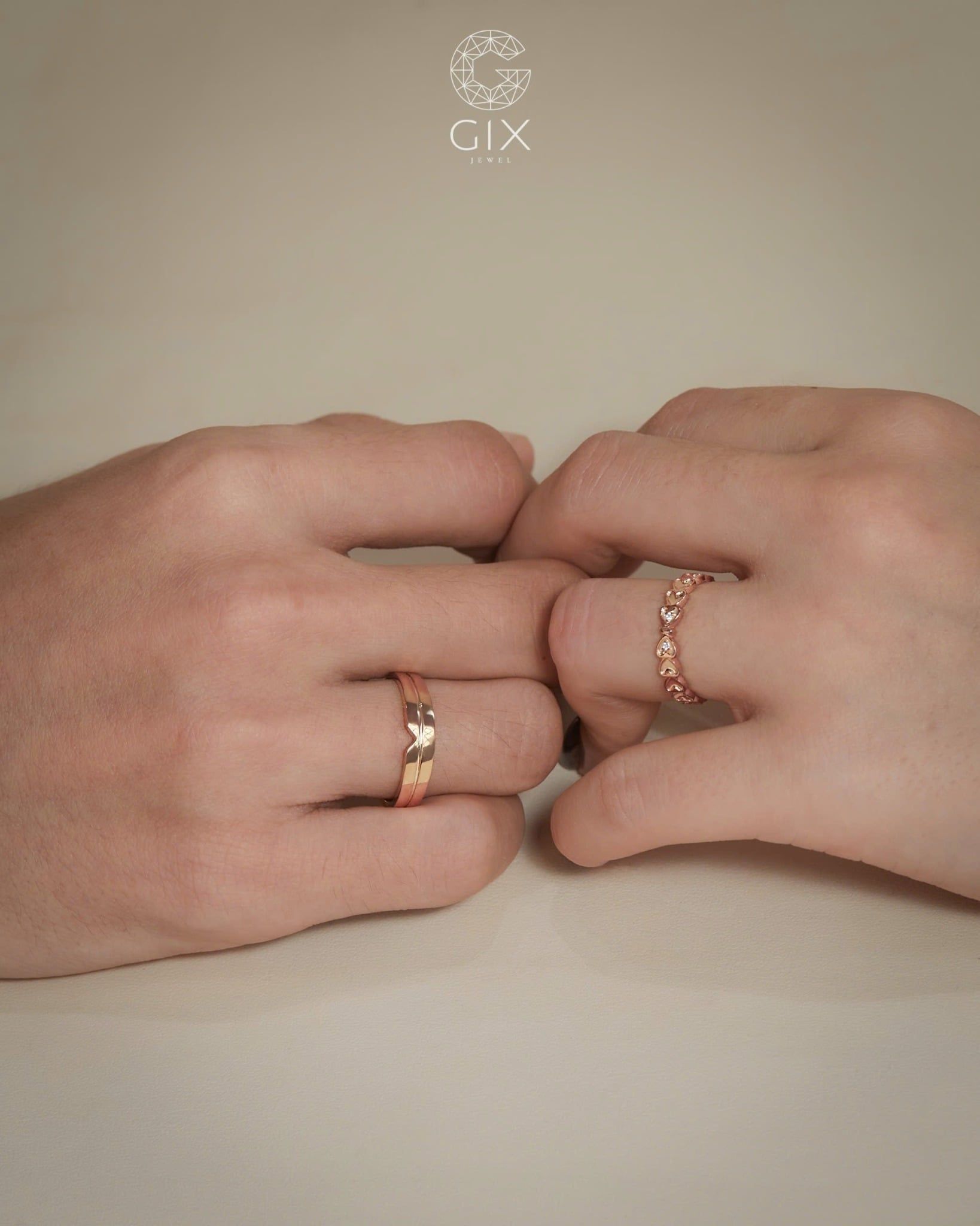  Nhẫn cưới vàng thiết kế riêng - GCR25050178 | Gix Jewel 