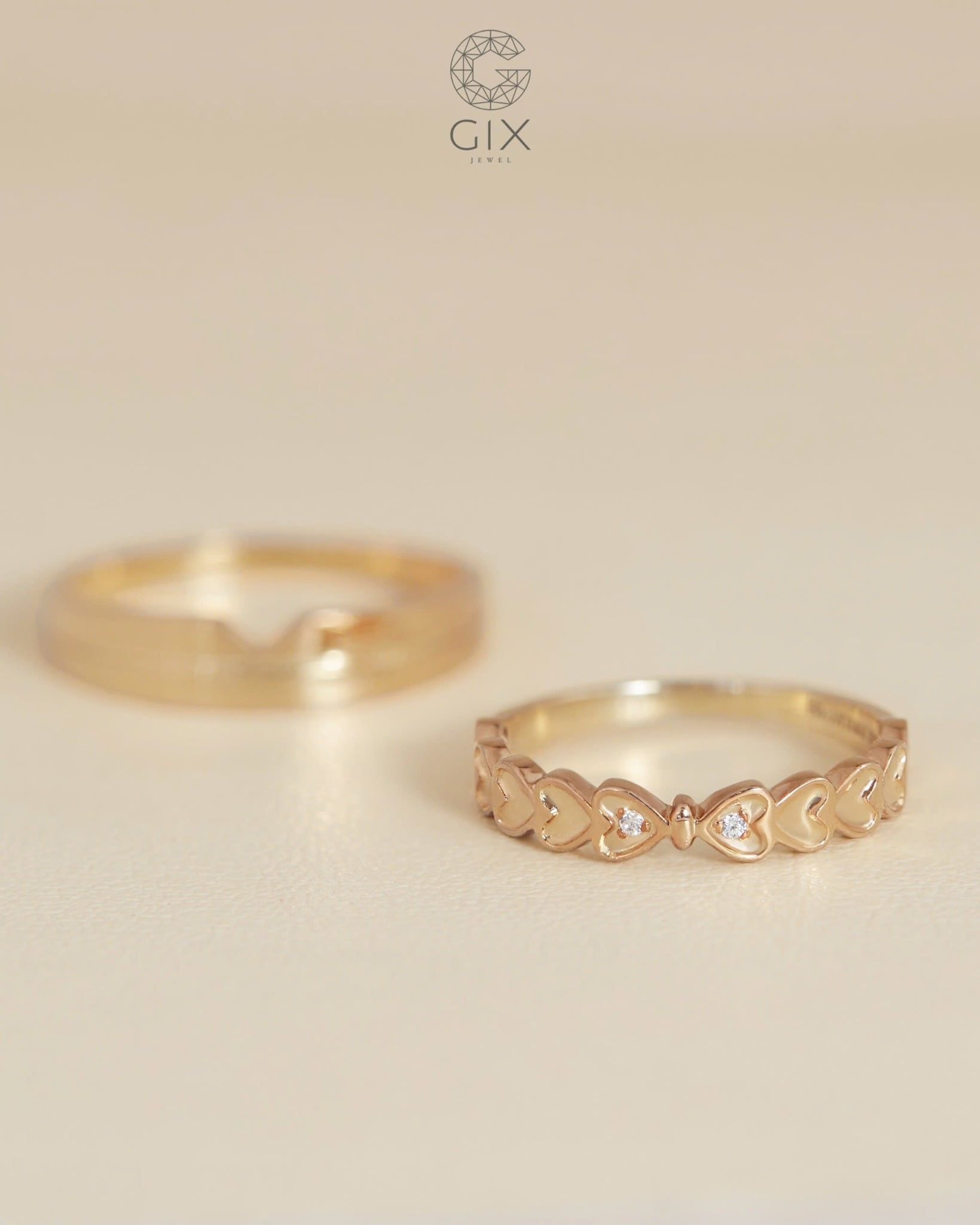  Nhẫn cưới vàng thiết kế riêng - GCR25050178 | Gix Jewel 
