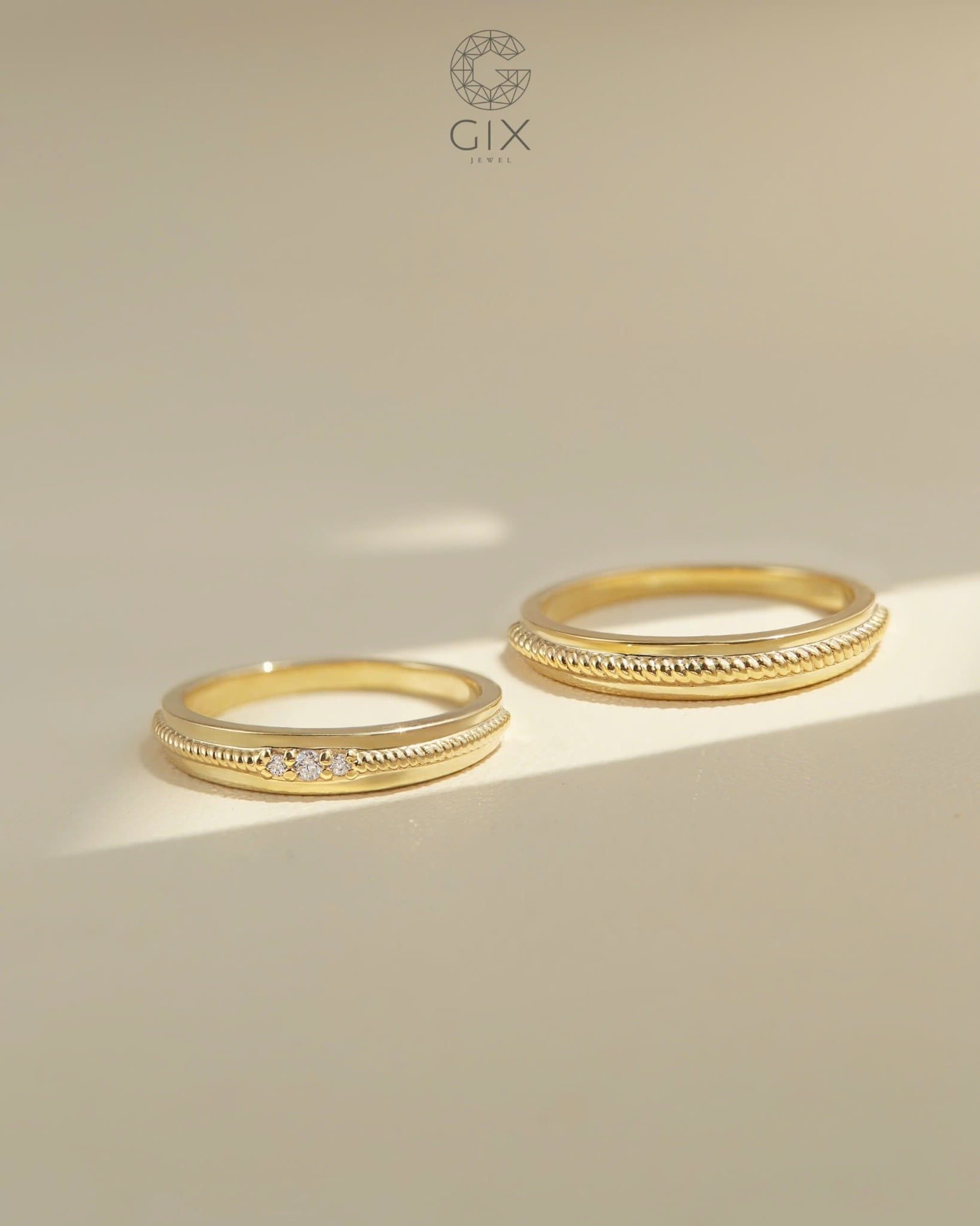  Nhẫn cưới vàng thiết kế riêng - GCR25050169 | Gix Jewel 