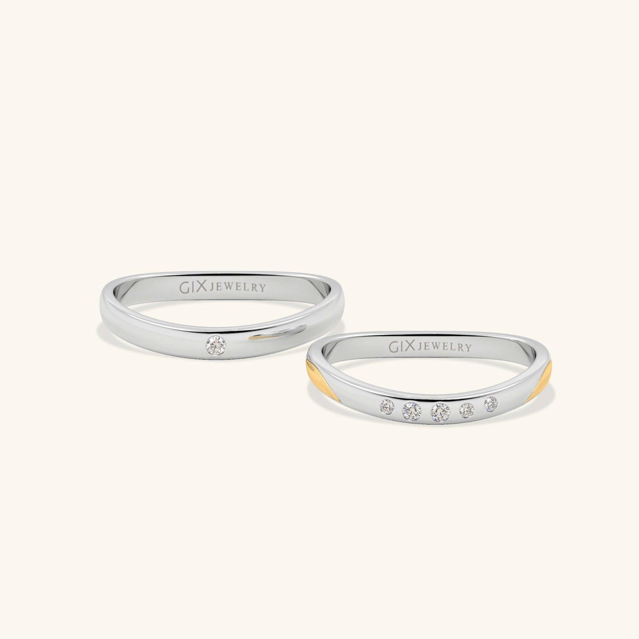  Nhẫn cưới vàng thiết kế riêng - GCR25050277 | Gix Jewel 