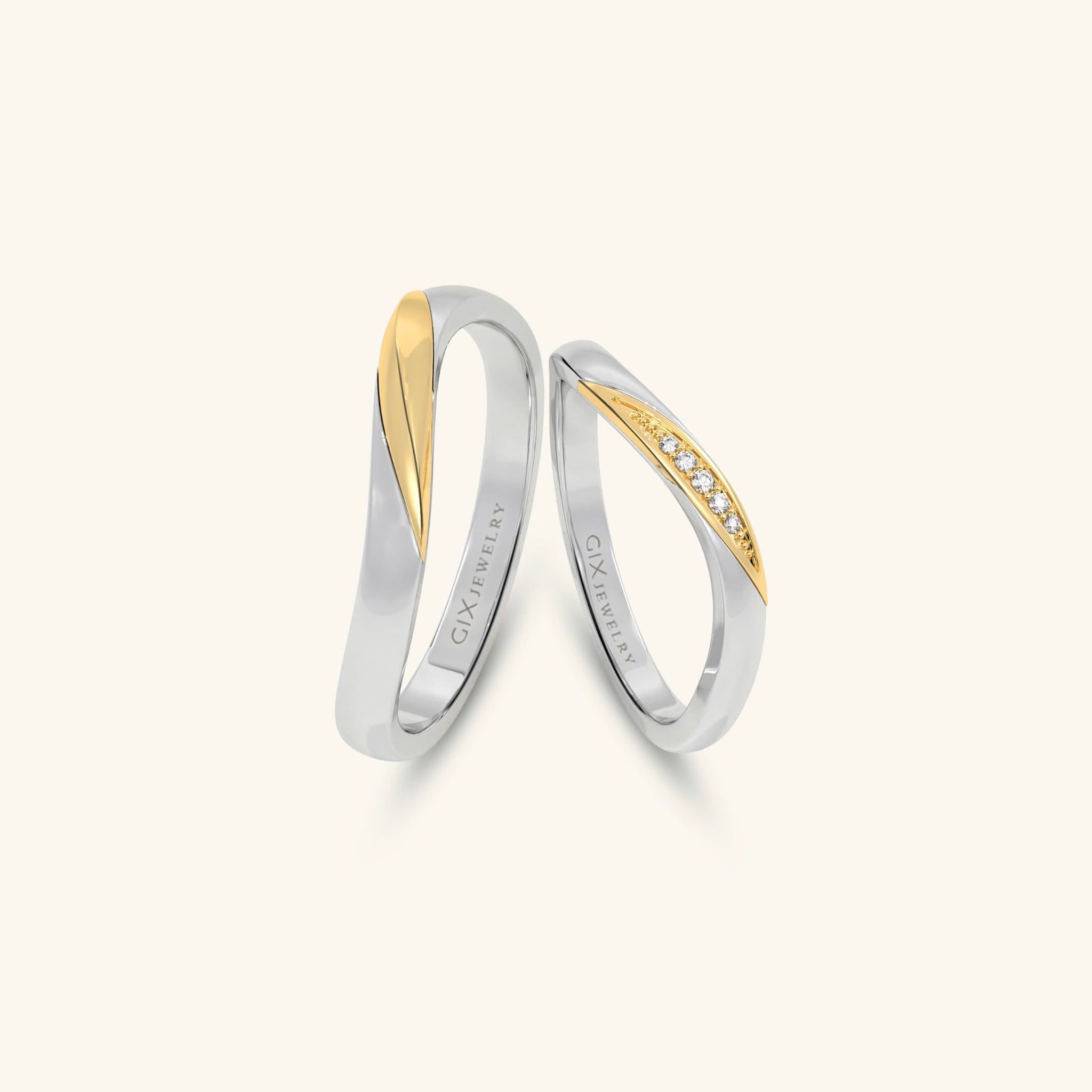  Nhẫn cưới vàng thiết kế riêng - GCR25050279 | Gix Jewel 