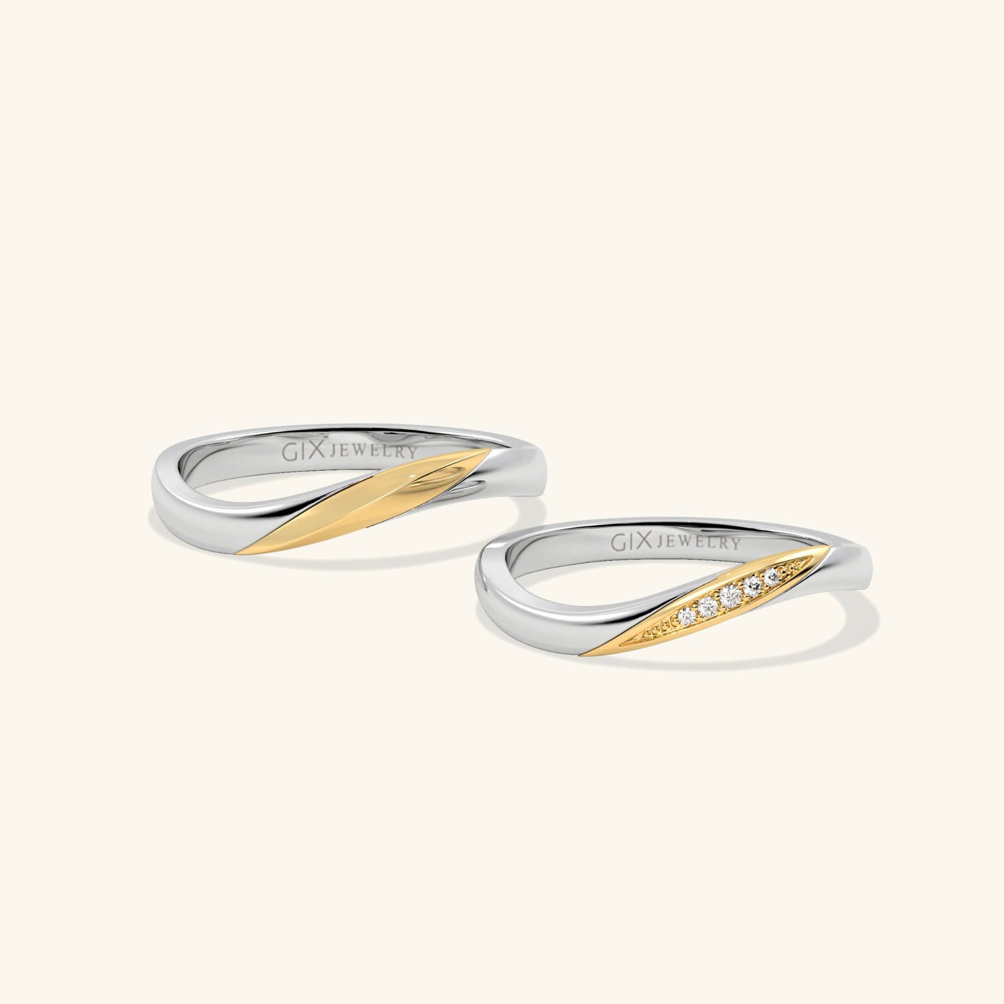  Nhẫn cưới vàng thiết kế riêng - GCR25050279 | Gix Jewel 