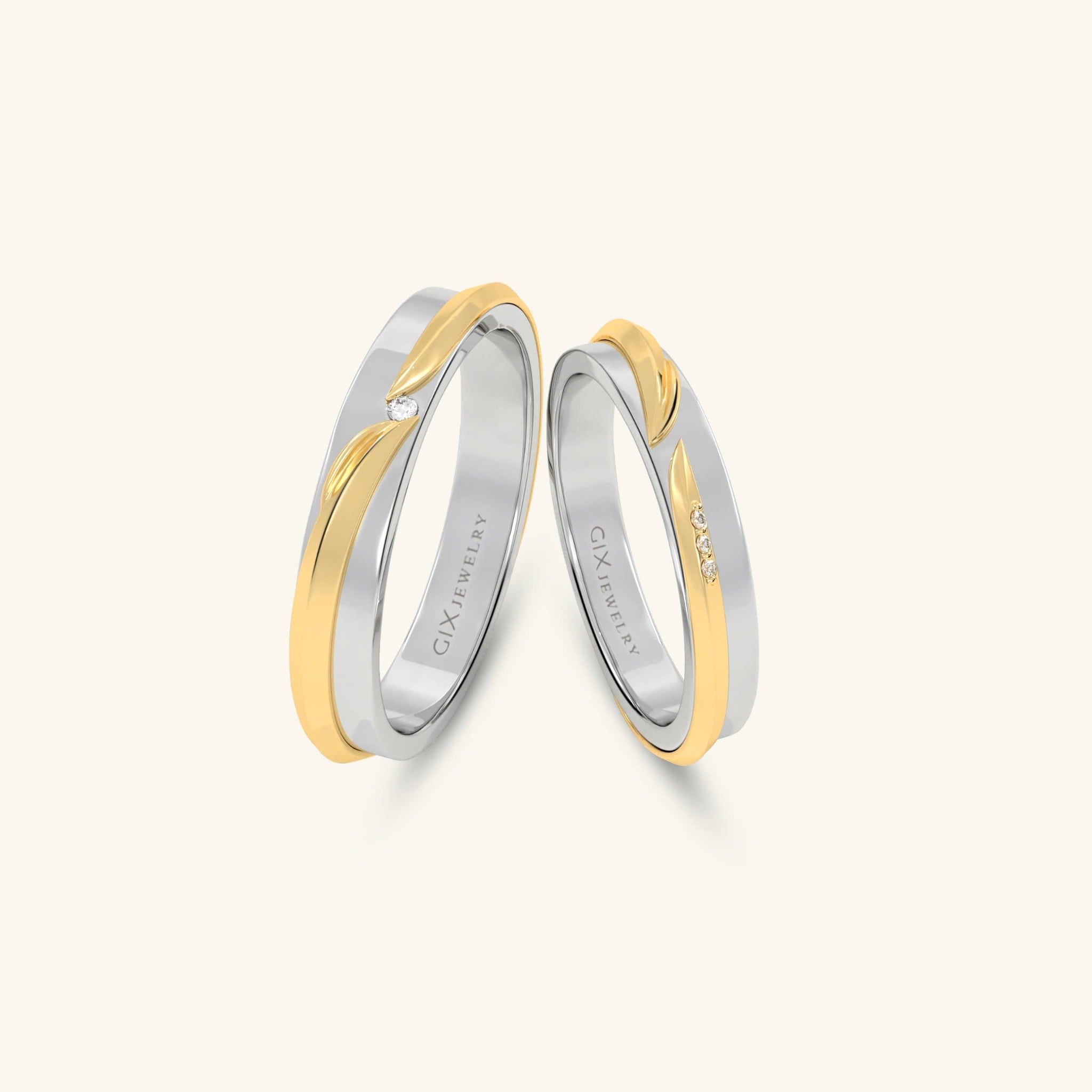  Nhẫn cưới vàng thiết kế riêng - GCR25050276 | Gix Jewel 