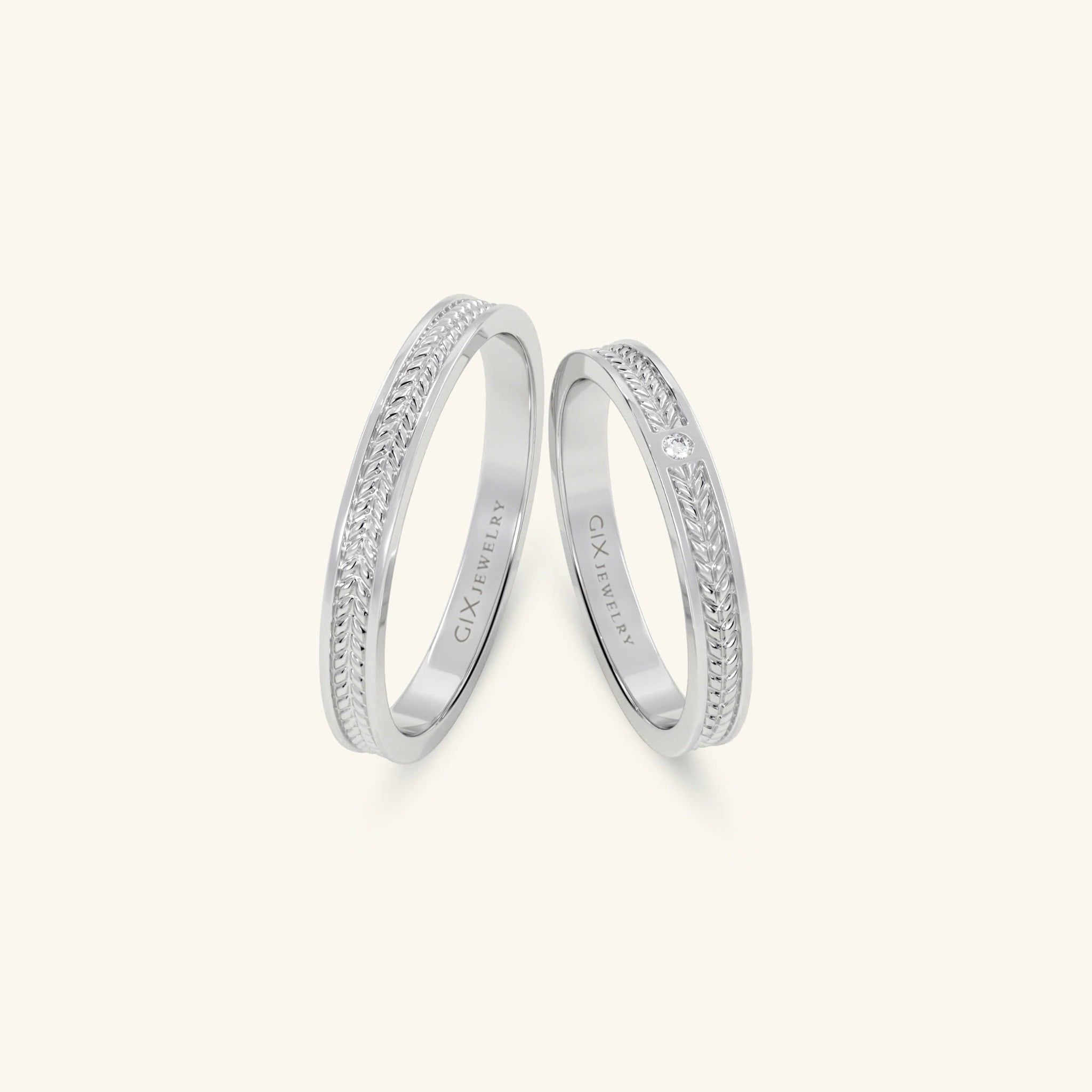  Nhẫn cưới vàng thiết kế riêng - GCR25050273 | Gix Jewel 