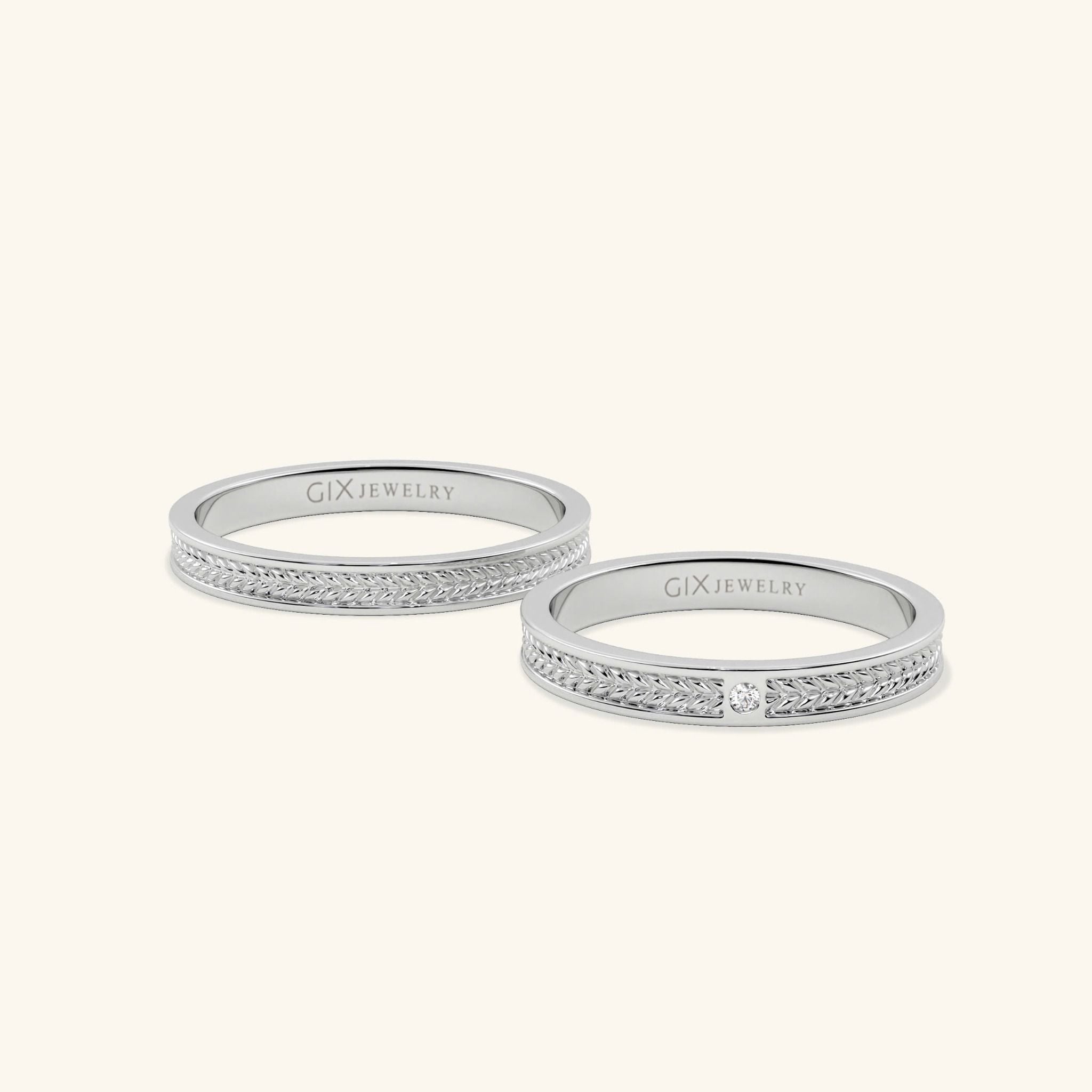  Nhẫn cưới vàng thiết kế riêng - GCR25050273 | Gix Jewel 