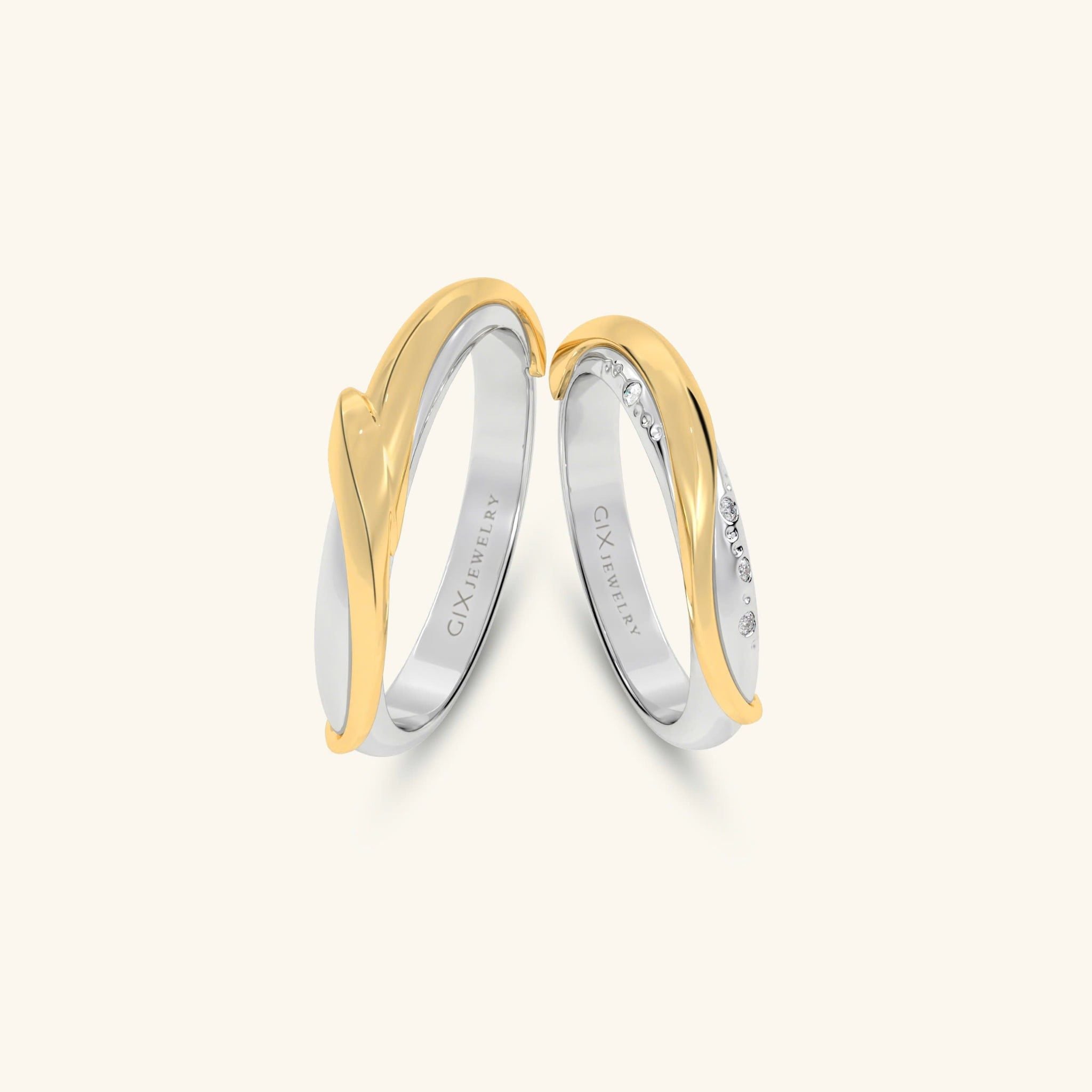  Nhẫn cưới vàng thiết kế riêng - GCR25050283 | Gix Jewel 
