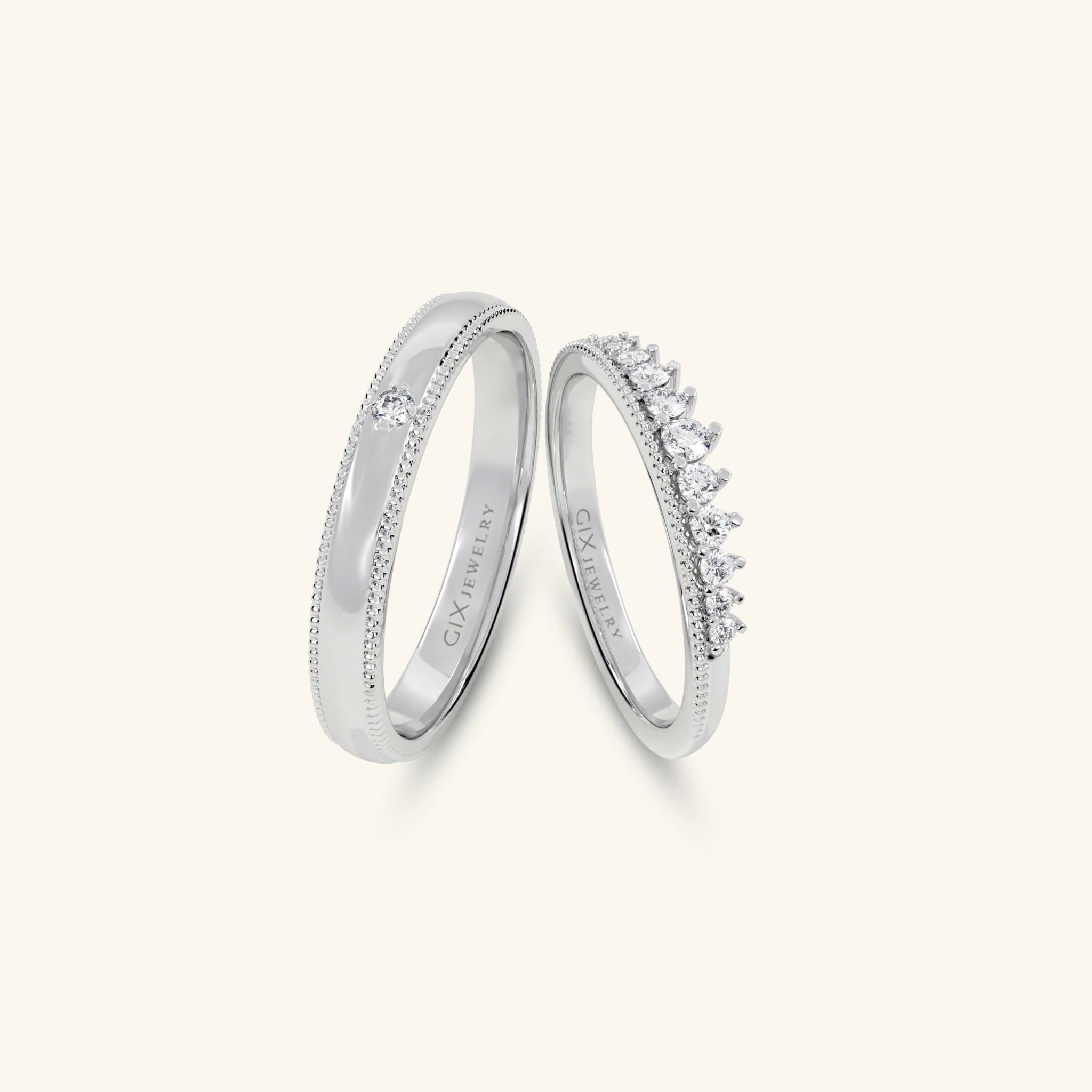  Nhẫn cưới vàng thiết kế riêng - GCR25050303 | Gix Jewel 