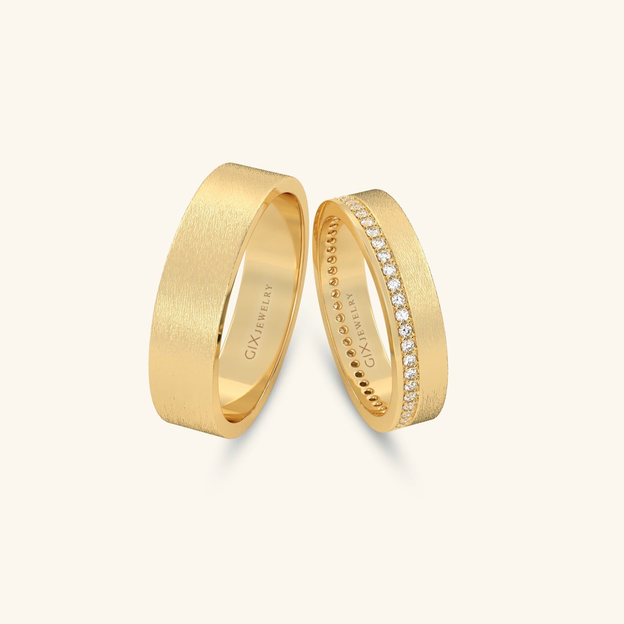  Nhẫn cưới vàng thiết kế riêng - GCR25050221 | Gix Jewel 