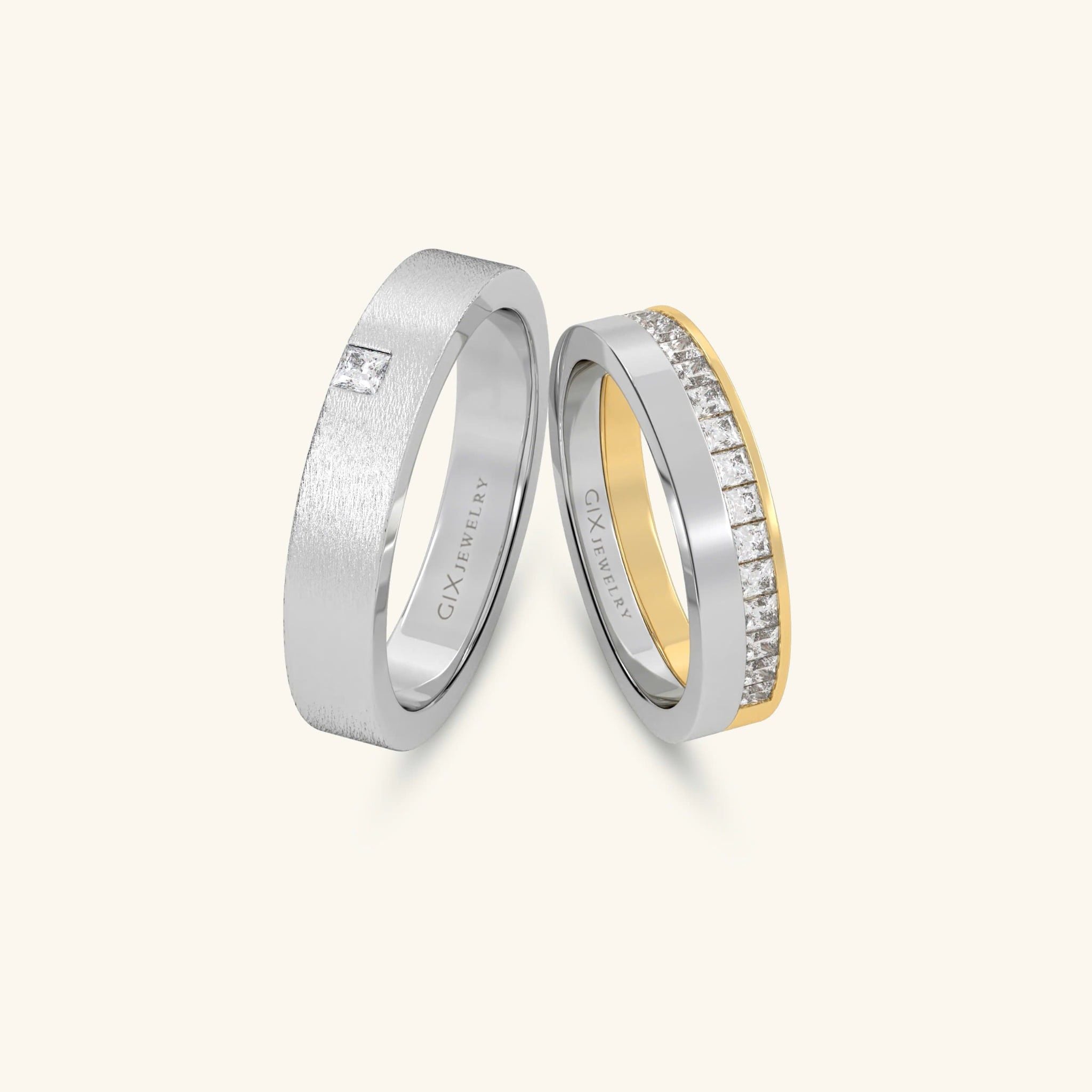  Nhẫn cưới vàng thiết kế riêng - GCR25050241 | Gix Jewel 