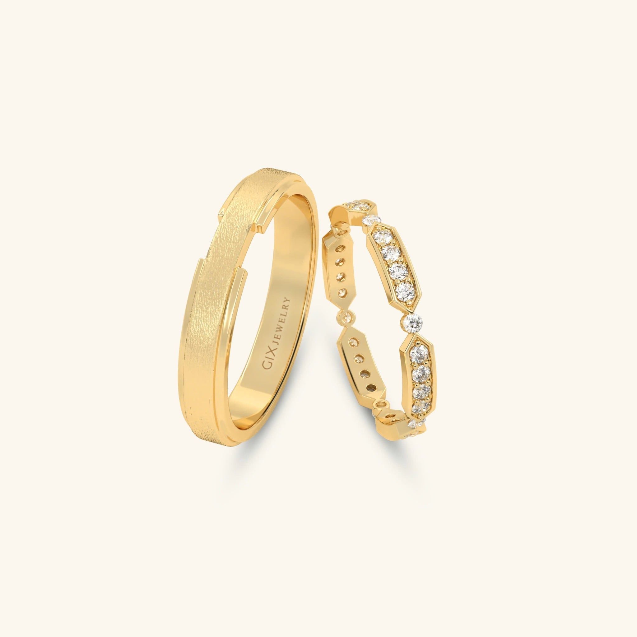  Nhẫn cưới vàng thiết kế riêng - GCR25050294 | Gix Jewel 