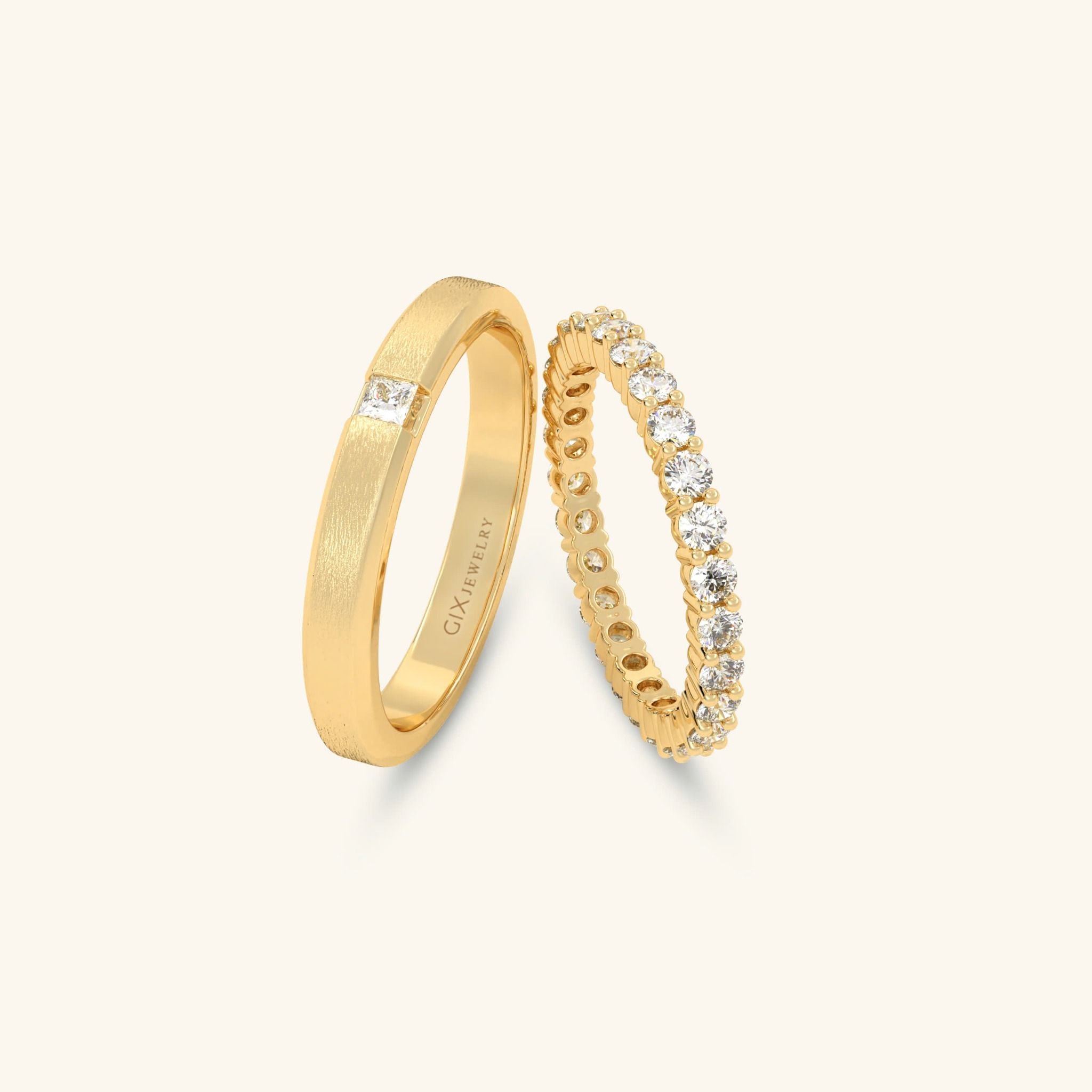  Nhẫn cưới vàng thiết kế riêng - GCR25050285 | Gix Jewel 