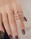  Nhẫn signet nam nữ bạc & vàng 18k - GNN25050166 | Gix Jewel 