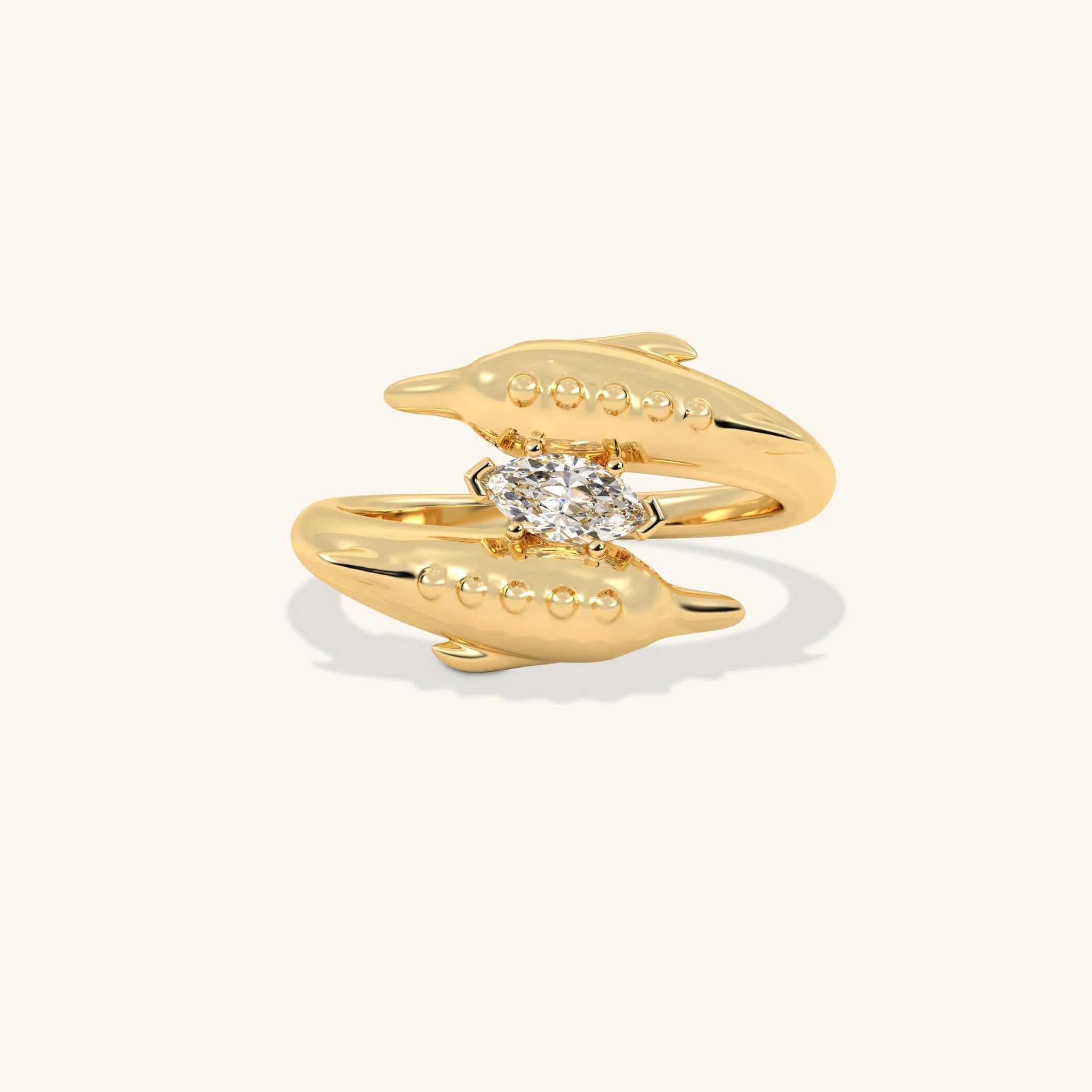  Nhẫn nữ thiết kế hình cá heo - GNN25050173 | Gix Jewel 