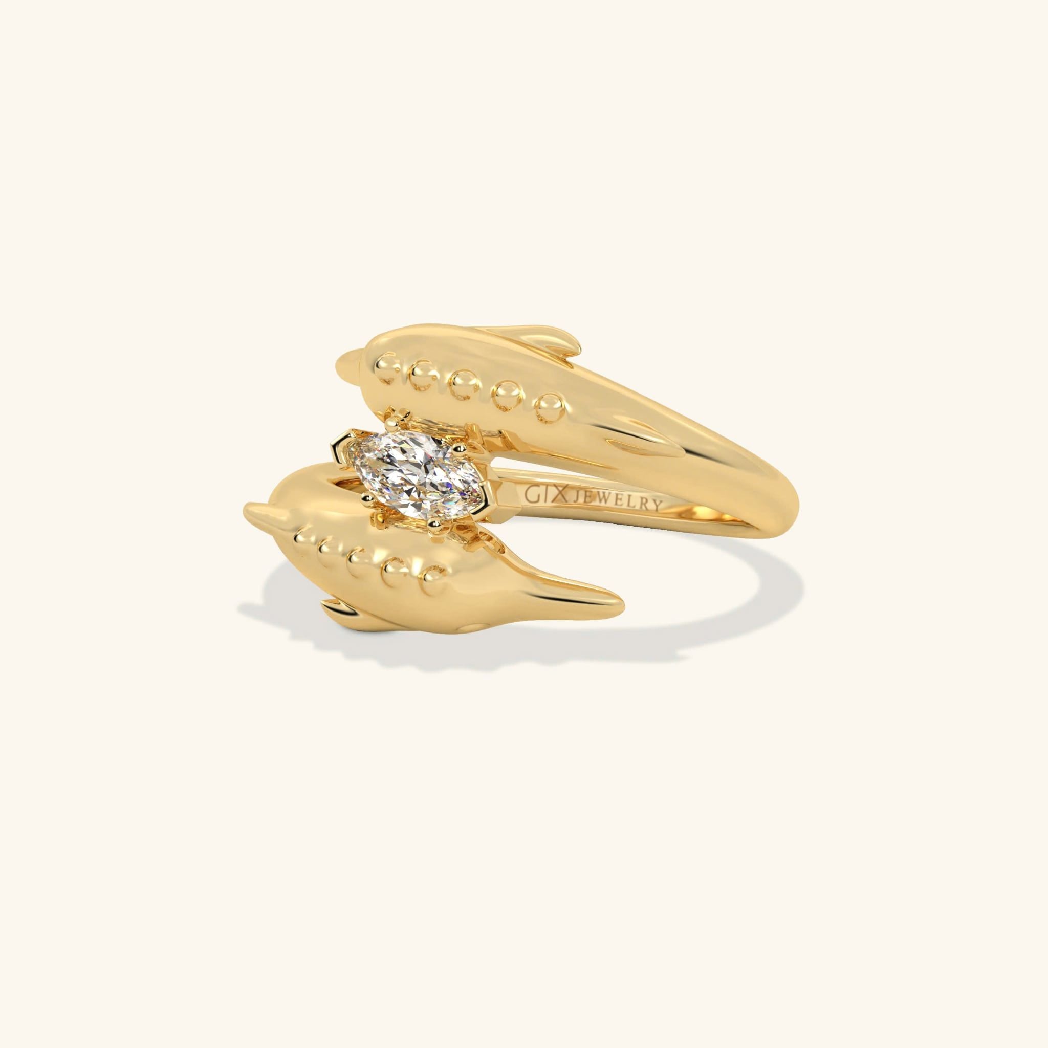  Nhẫn nữ thiết kế hình cá heo - GNN25050173 | Gix Jewel 