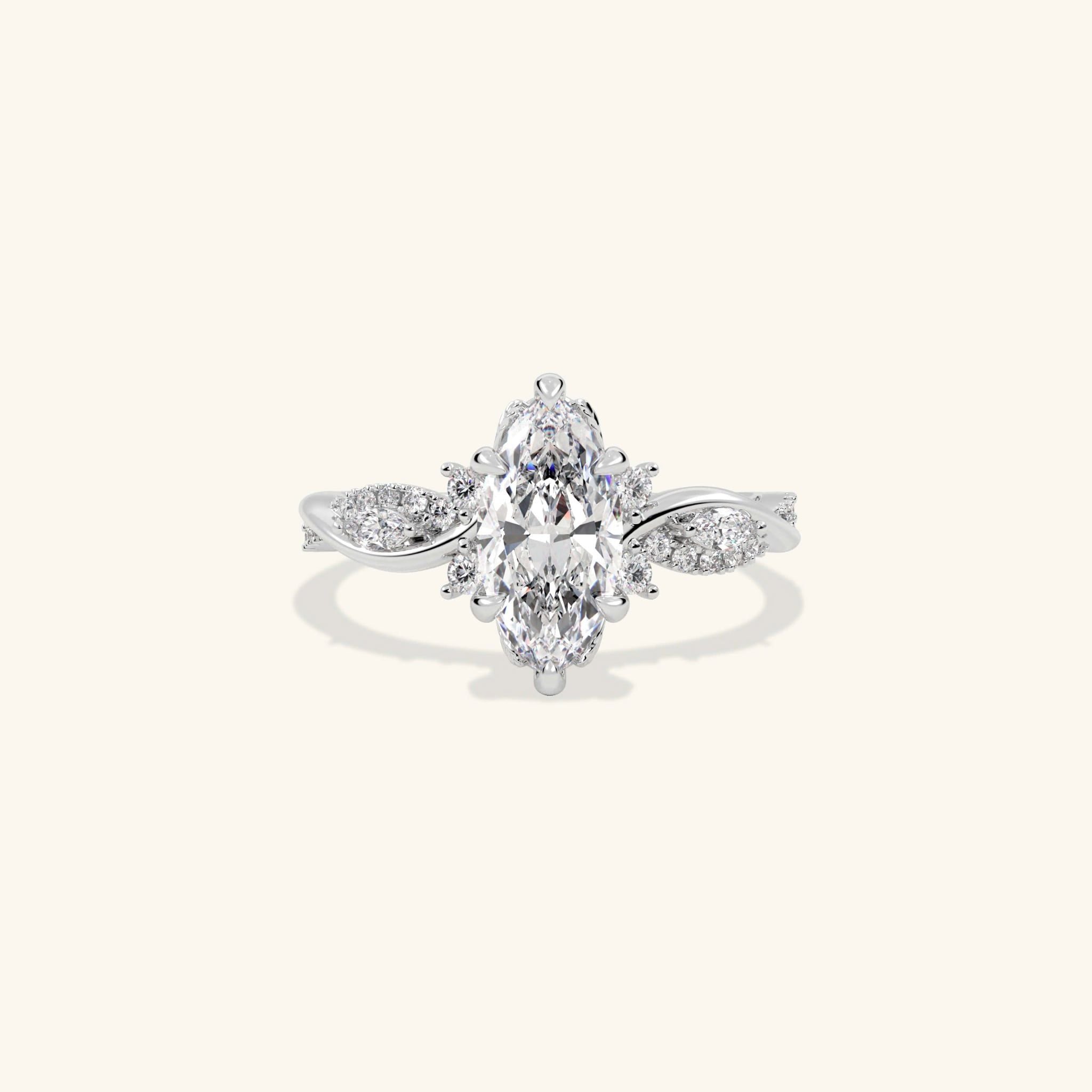  Nhẫn cầu hôn Diamond Marquise - GCH25050166 | Gix Jewel 