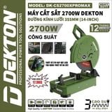  Máy Cắt Sắt Dekton DK - CS 2700 XPRO & XPROMAX 