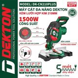  Máy cắt nhôm gỗ Dekton DK - CN 210 Plus - điều chỉnh 3 tốc độ 