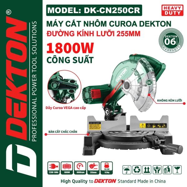  Máy cắt nhôm DEKTON DK-CN250CR 