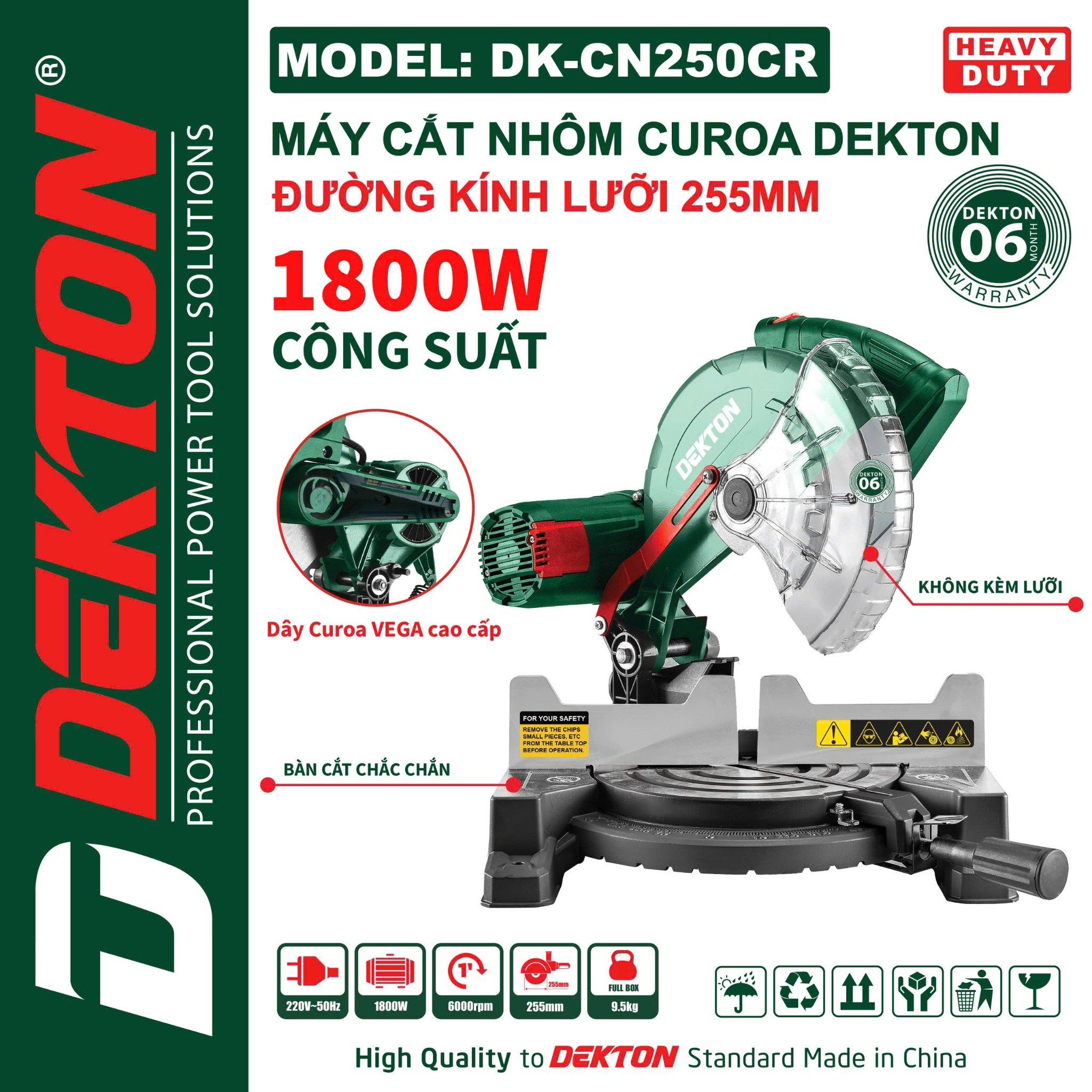  Máy cắt nhôm DEKTON DK-CN250CR 