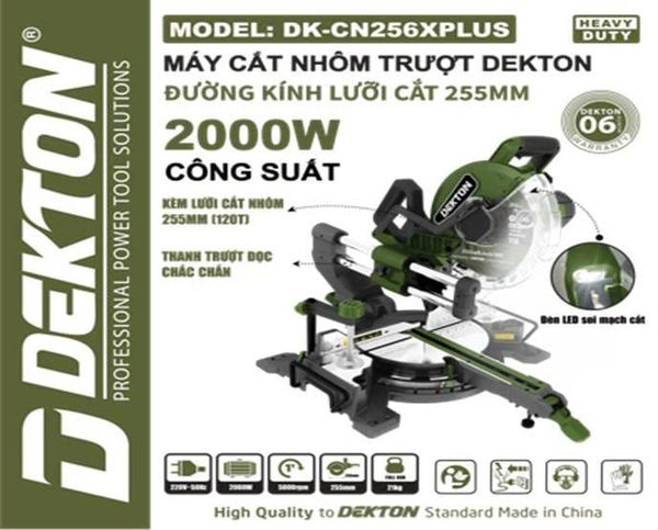  (LIÊN HỆ) Máy cắt nhôm trượt DEKTON DK - CN256XPLUS 