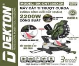  (LIÊN HỆ) Máy cắt nhôm trượt curoa DEKTON DK - CNT305XCR 
